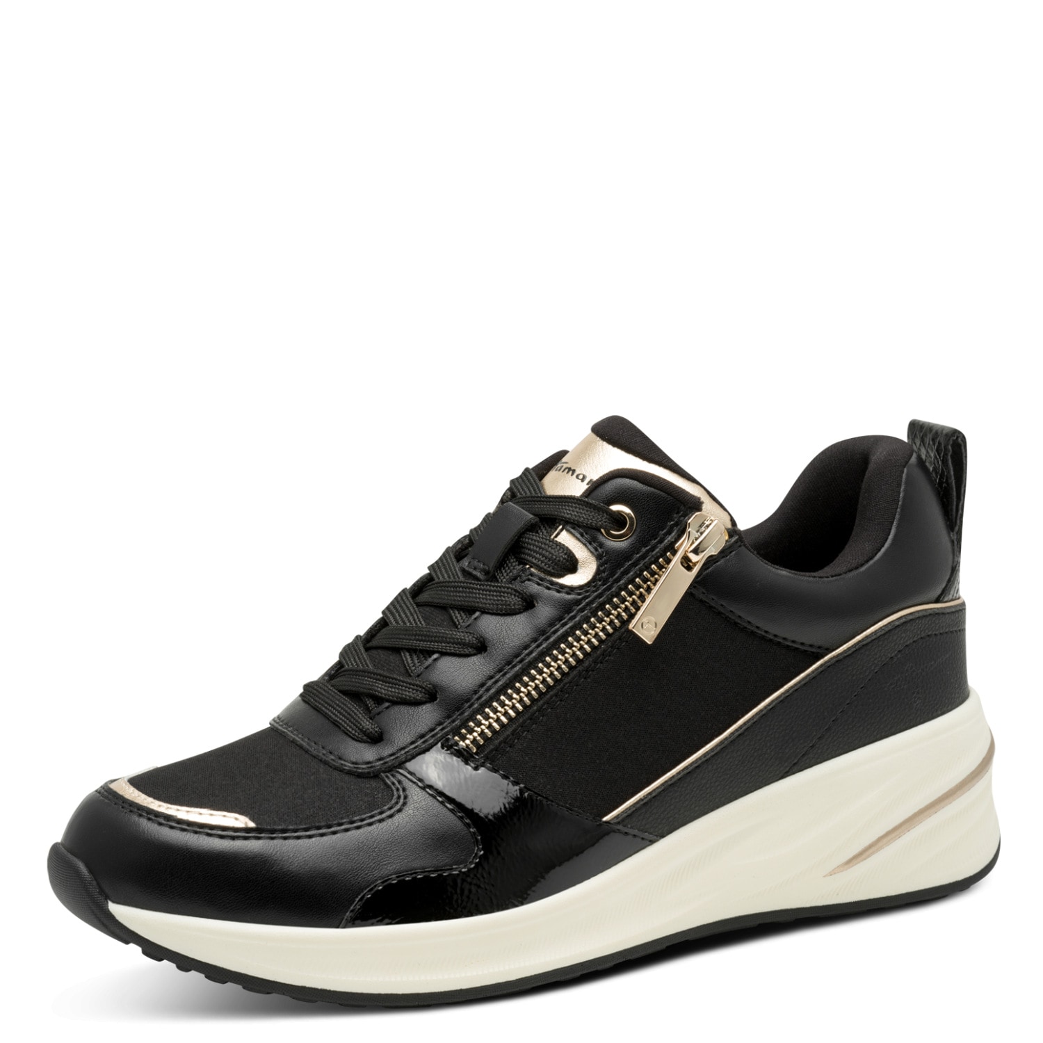 Image of Tamaris Keilsneaker Halbschuh, Freizeitschuh mit Aussenreissverschluss, schmale Form