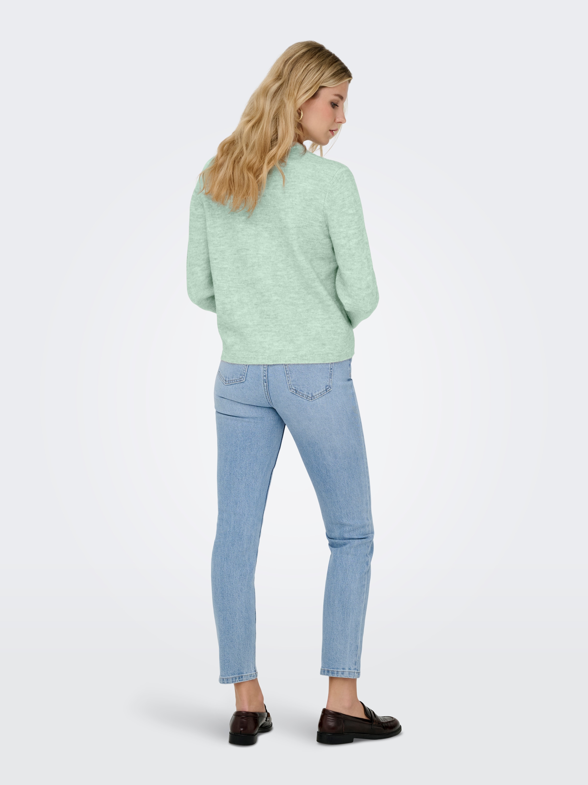 ONLY »ONLSIMONI L/S O-NECK CARDIGAN KNT NOOS« Materialmix, relaxed fit