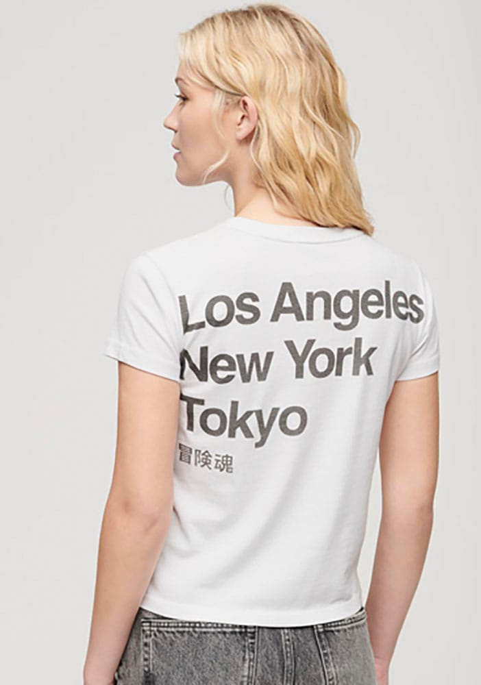 TEE« ♕ Superdry »CORE T-Shirt FITTED versandkostenfrei bestellen LOGO CITY