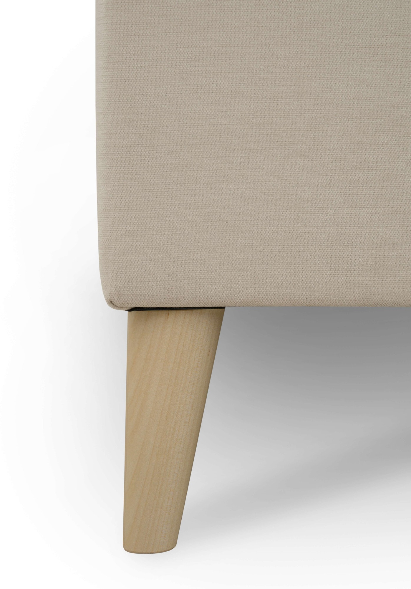 GOODproduct Ecksofa »Oland Skandi, weicher Chenille-Stoff« L-Form, 289 cm, Wellenunterfederung, Skandi-Design, Massivholzfüsse