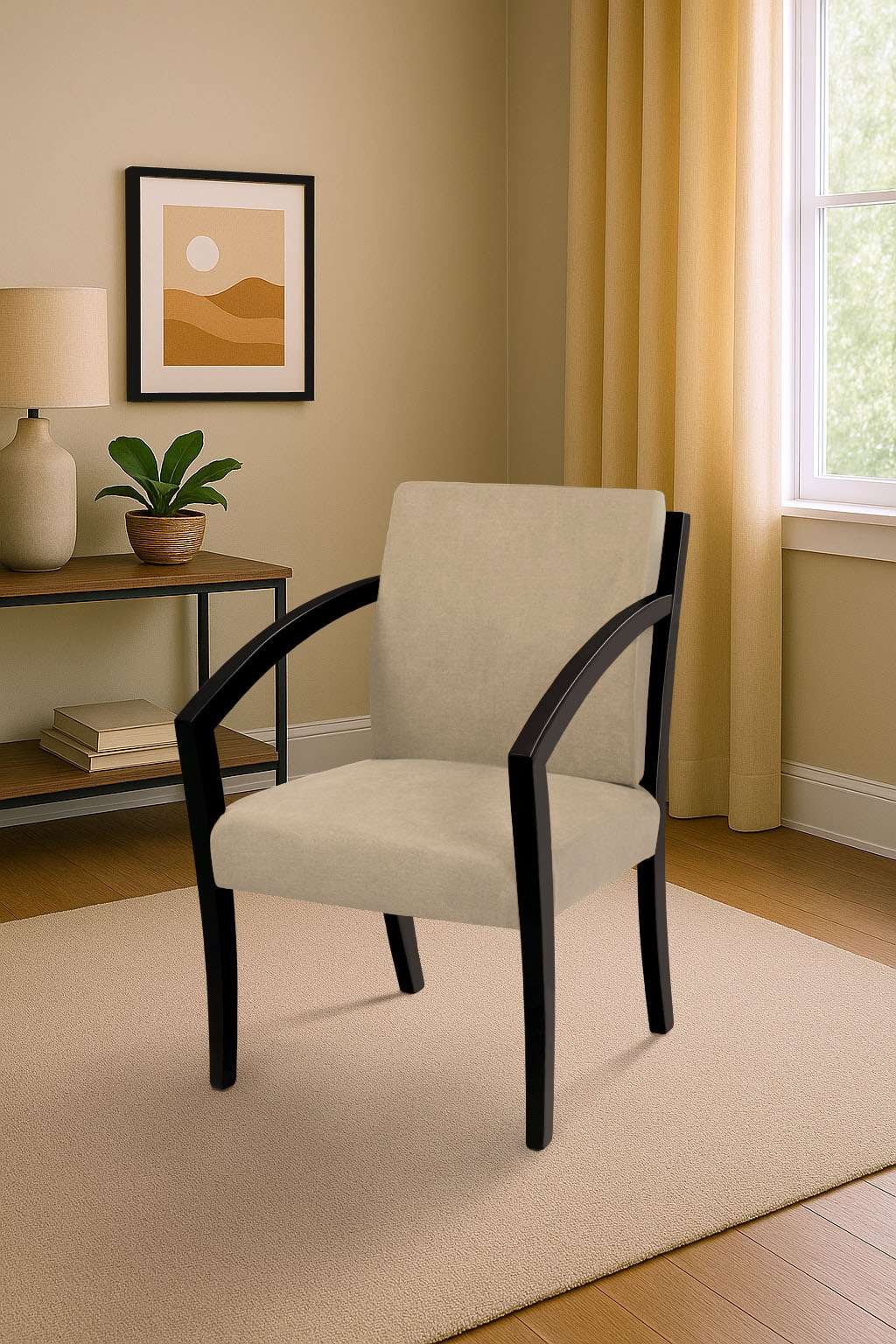 Home affaire Chaise de salle à manger »G98 George Armlehnstuhl, Sessel, in 3 Gestellfarben Made in Italy« () 1 cuisExtra-confort, Fleckenabweisendes Gewebe, Massivholz