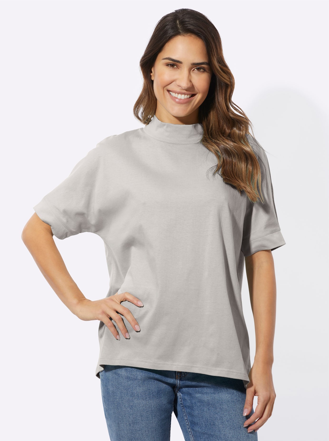 Image of Classic Basics Stehkragenshirt "Kurzarm-Shirt" 1 Stk.