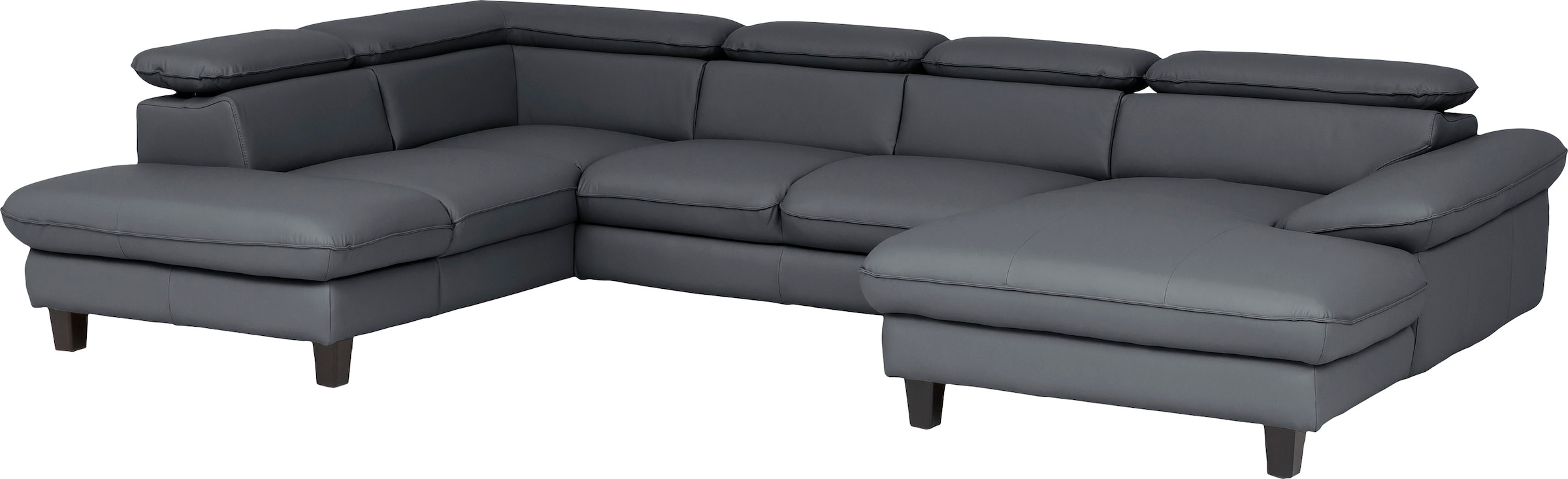 Home affaire Paysage de salon »Pilot U-Form« avec réglage de la tête, optionnellement avec fonction couchage & coffre de lit