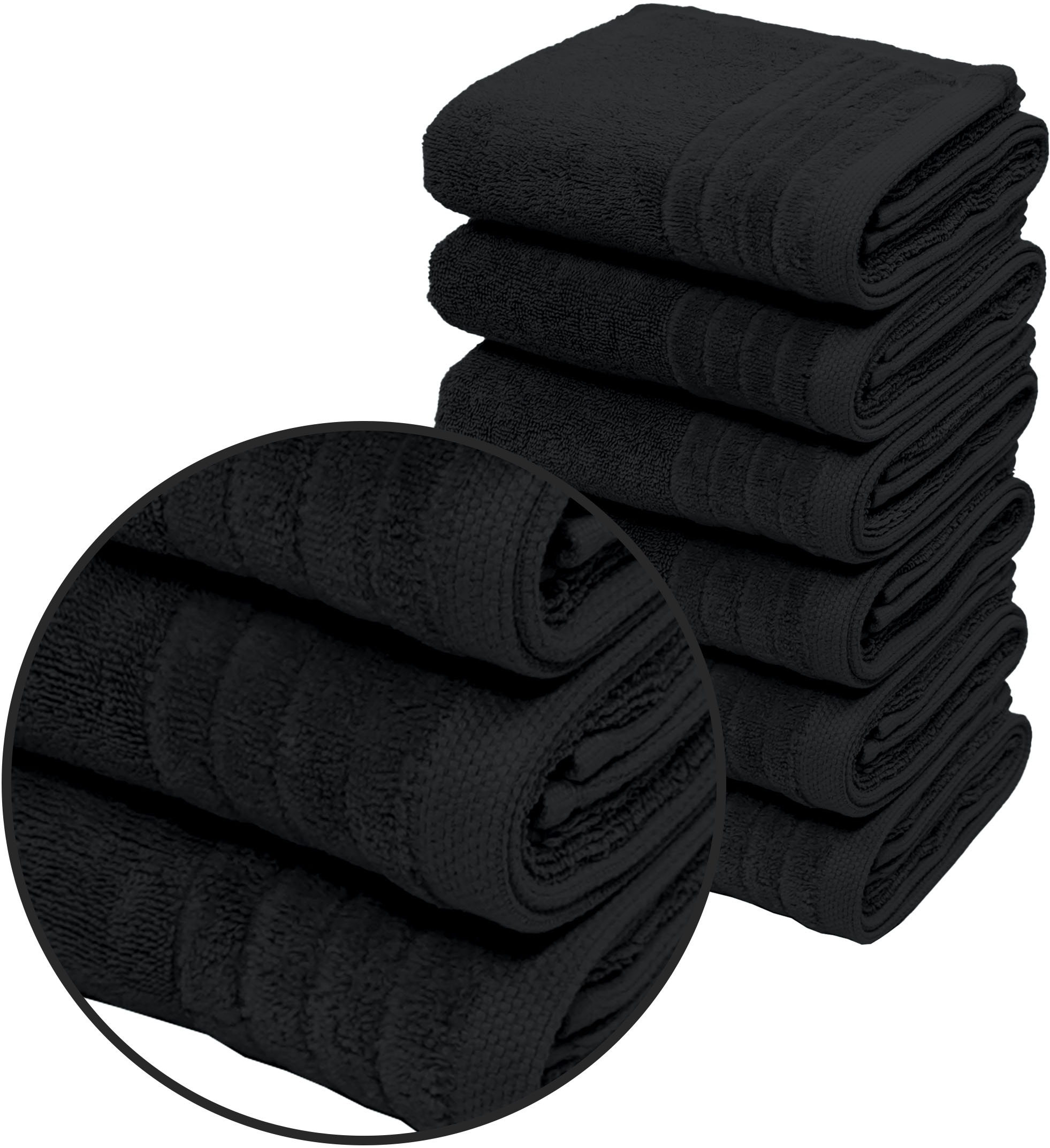 Image of GOODproduct Handtücher "Sanremo Premium, Premium Handtücher, 600 gr/m², 40x70cm" mit Bordüre, flauschig und weich, Händehandtücher, 5 Jahre Garantie