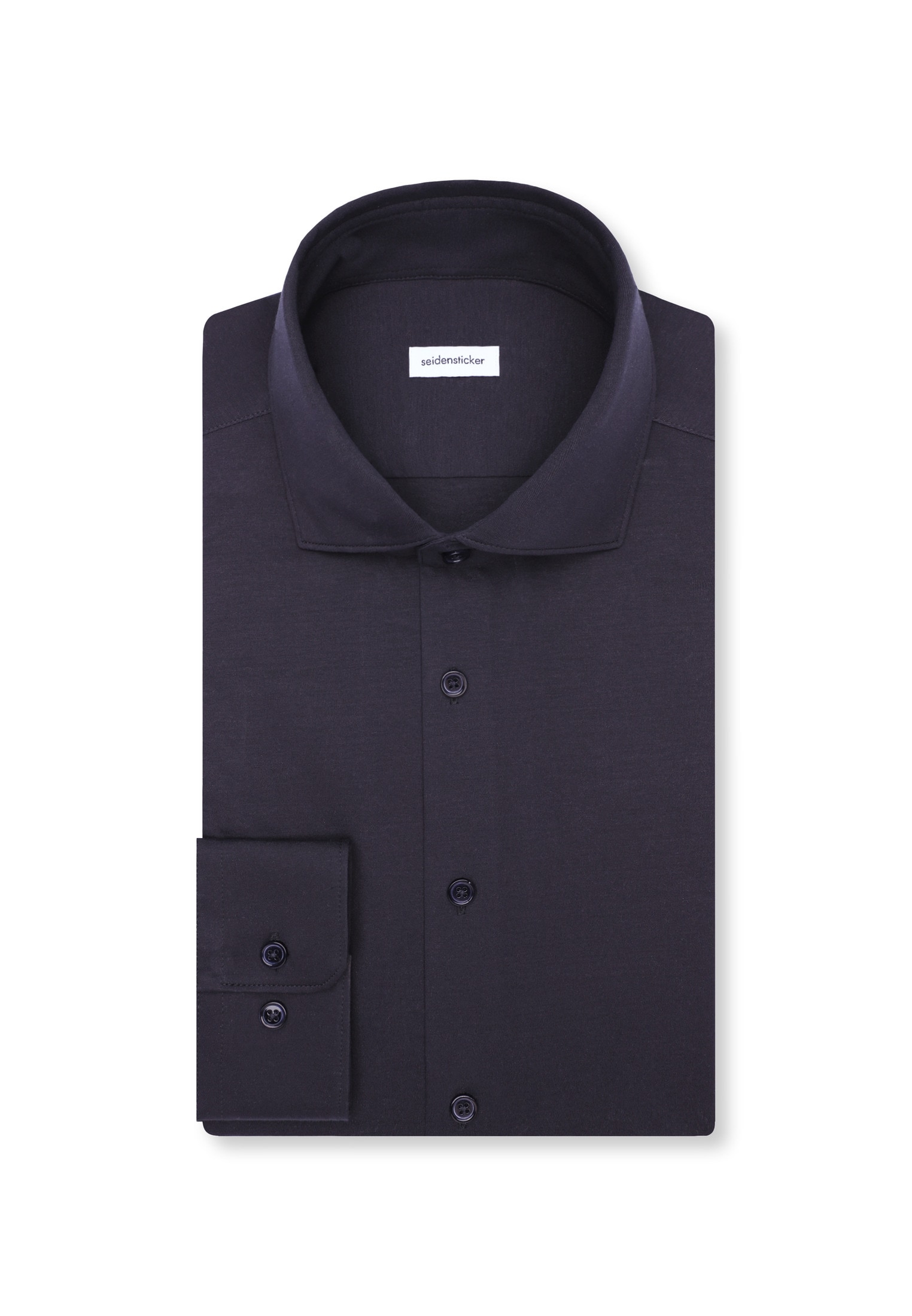 seidensticker Chemise d'affaires »Schwarze Rose« Slim 1/1 Kentkragen Uni