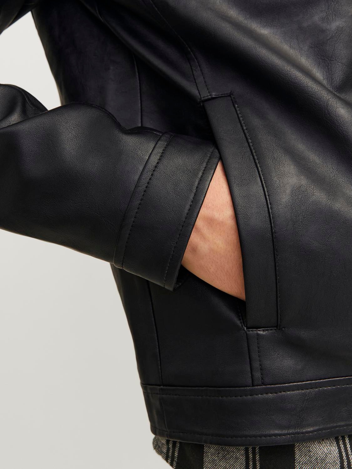 Jack & Jones Lederimitatjacke »JJEDYLAN CLEAN PU JACKET NOOS«