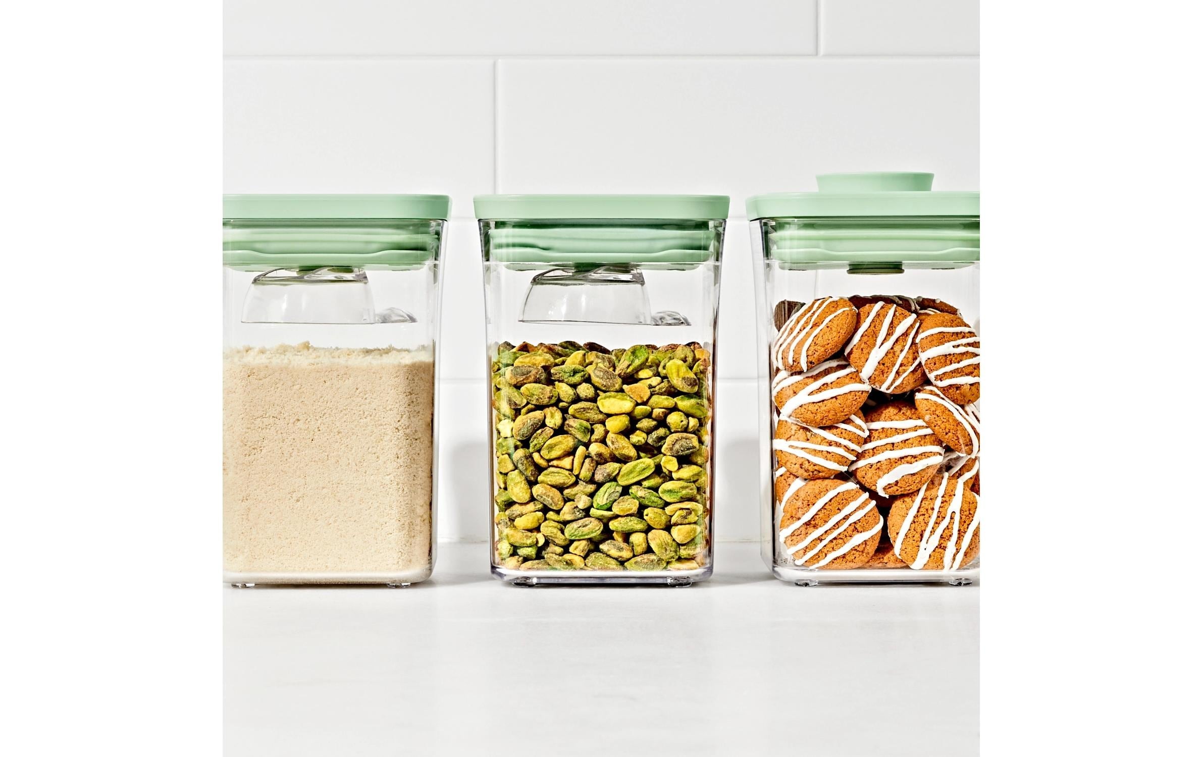 OXO Good Grips Système de rangement »3-Piece POP Container Set with Mini Scoops - Limited Edition Pistachio« Ensemble, 5 tlg. Langlebig, spülmaschinenfest und vielseitig einsetzbar
