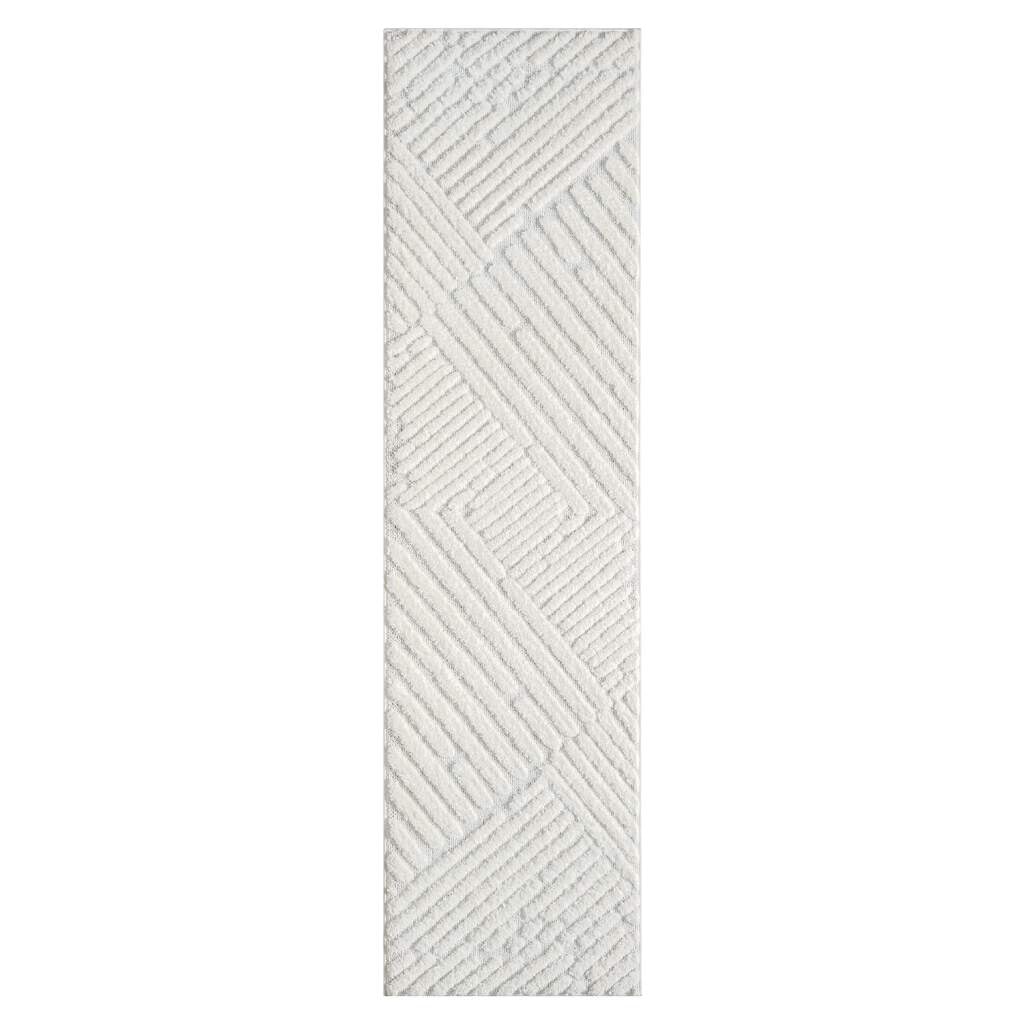 Carpet City Hochflor-Teppich »FOCUS749«, rechteckig, 20 mm Höhe, Boho-Teppich, Hochtief-Muster/ 3D-Effekt, für Wohnzimmer, Schlafzimmer