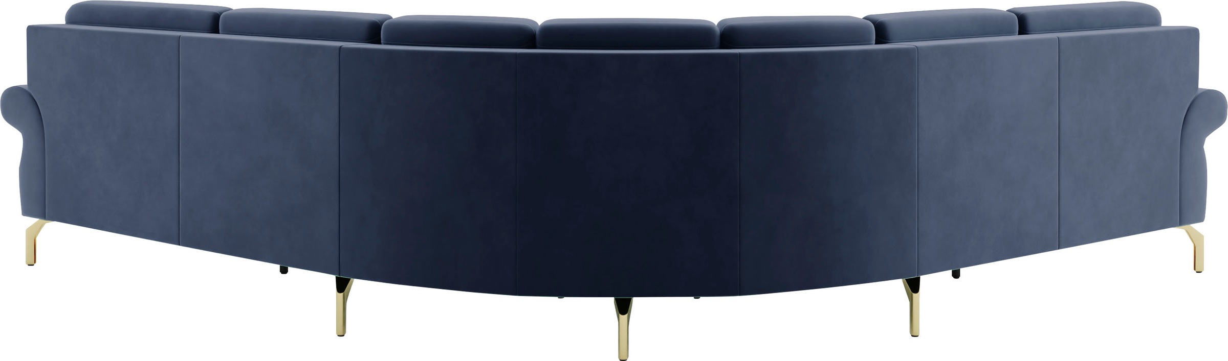 sit&more Ecksofa »Orient 1 L-Form«, inkl. 4 Zierkissen mit Strass-Stein, goldfarbene Metallfüsse