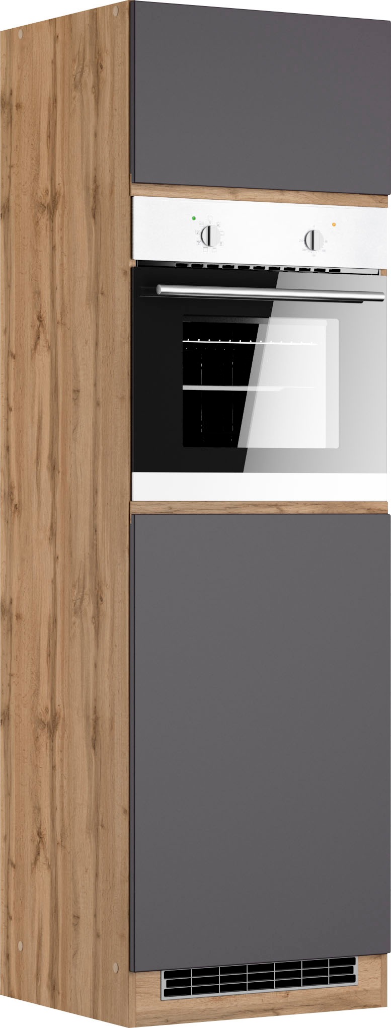 KOCHSTATION Four/réfrigérateur encastrable »KS-Riesa« Largeur 60 cm, façades MDF