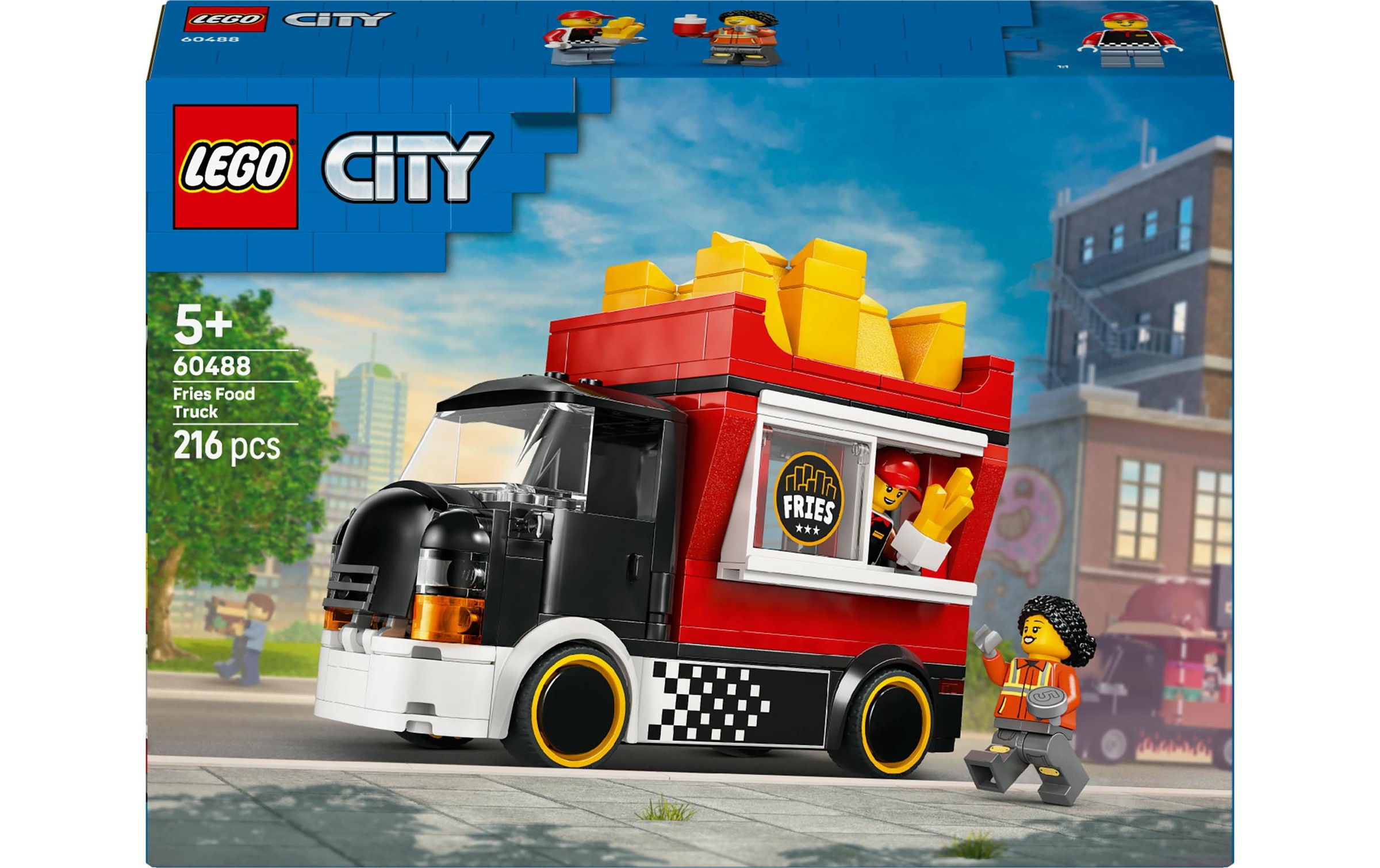 Image of Konstruktionsspielsteine "City Pommes-Truck 60488" Kategorie: Fahrzeug