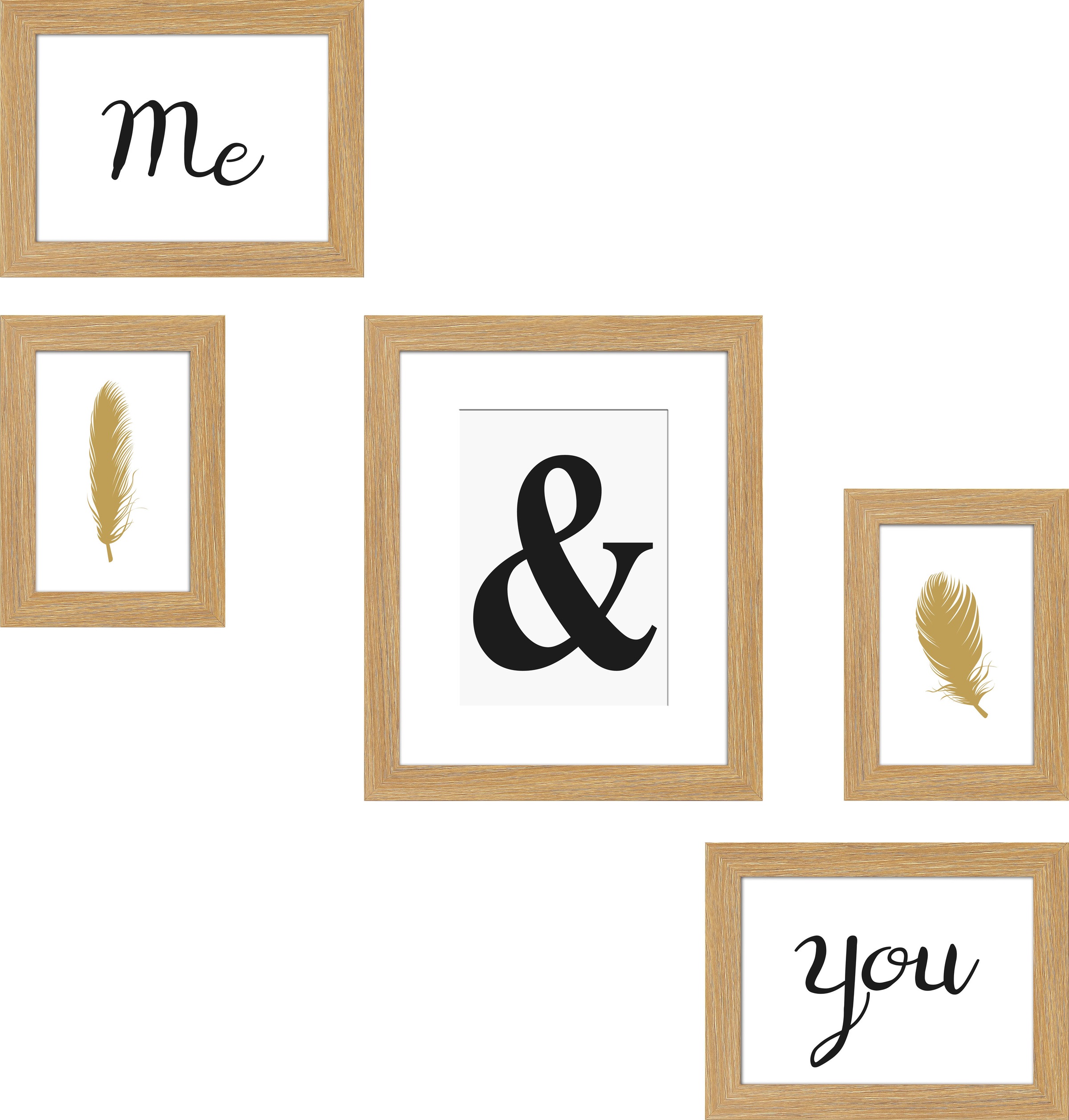 Image of RAPHAELLO Bilderrahmen »Tom«, (5 St.), Collage-Set bei Ackermann Versand Schweiz