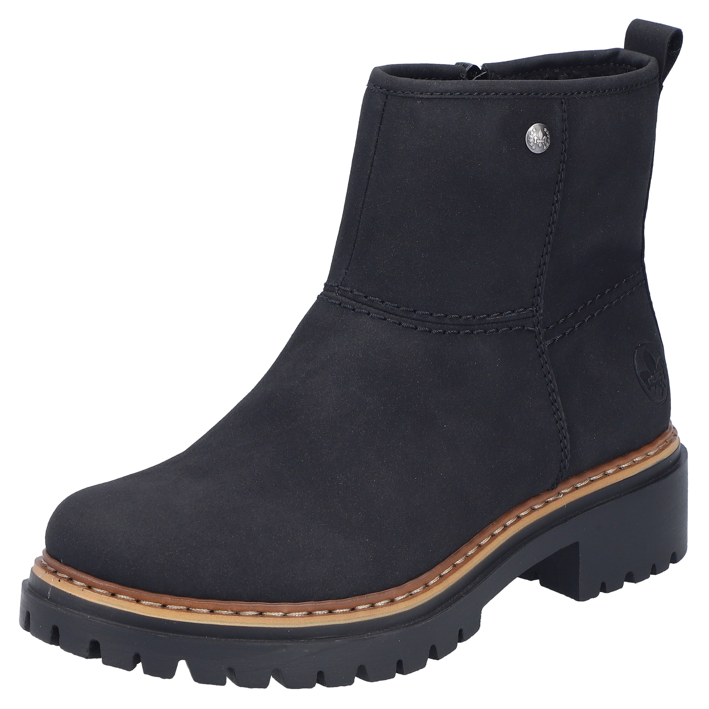 Image of Rieker Winterstiefelette, Winterboots, Ankleboots, Profilsohle, mit Innenreissverschluss