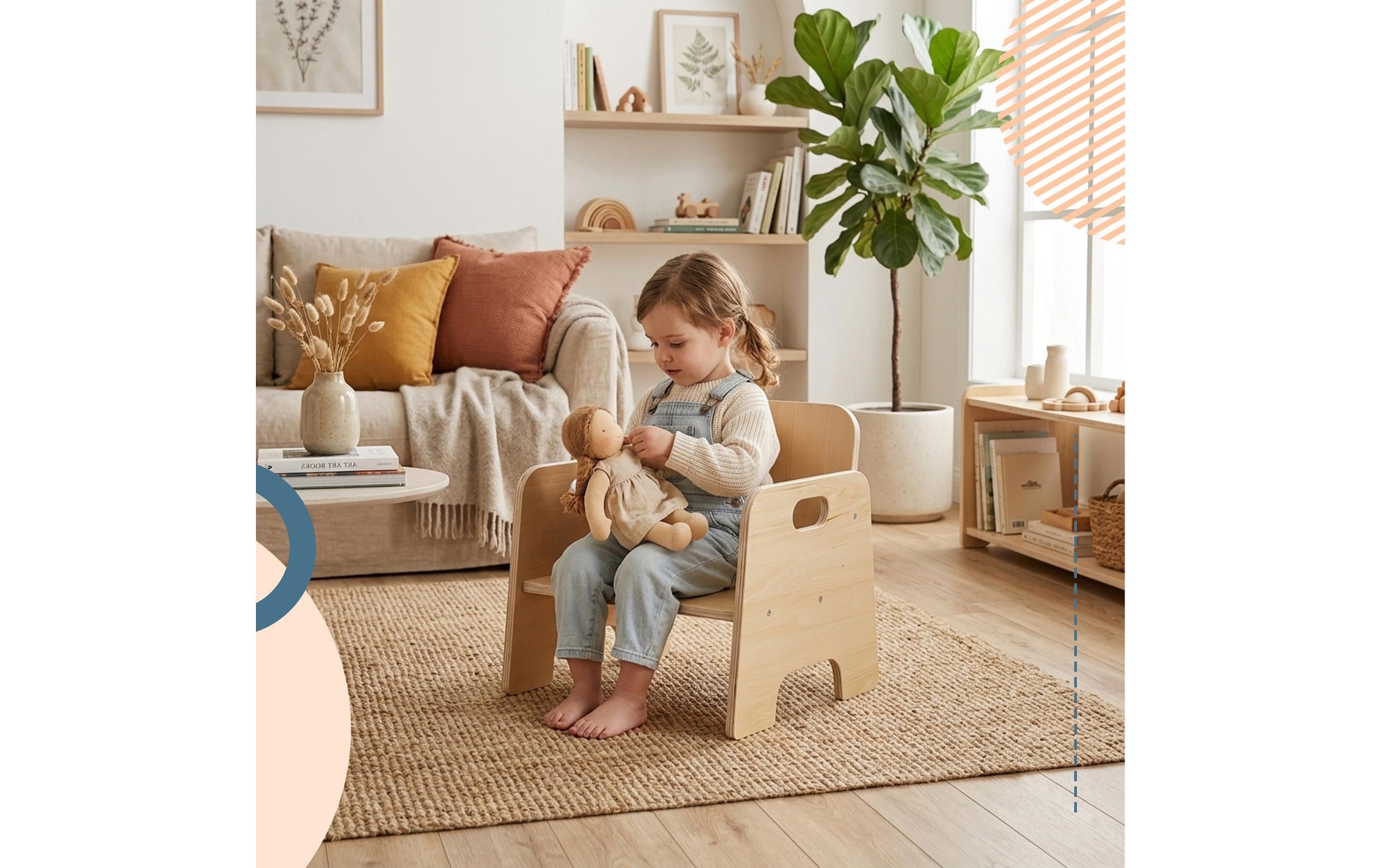 relaxdays Kinderstuhl »mit Tischaufsatz« ()
