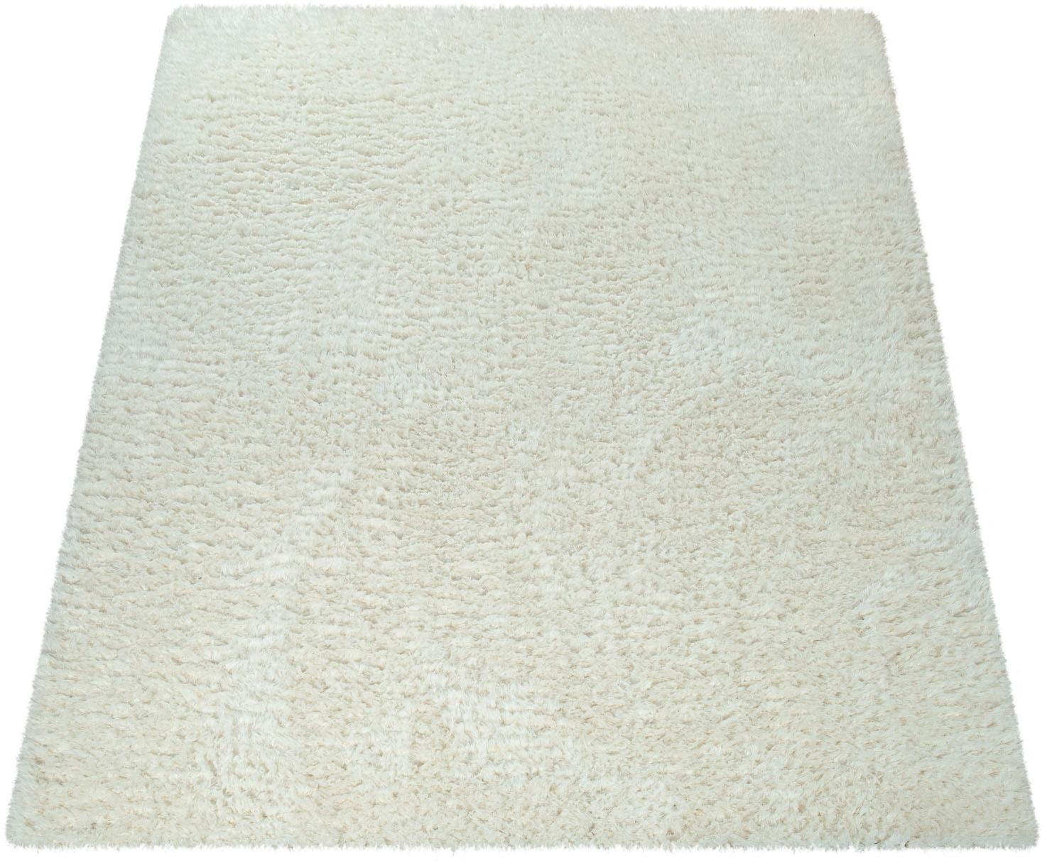 Image of Paco Home Hochflor-Teppich »Punto 400«, rechteckig, 50 mm Höhe, weicher Hochflor in Uni mit Flokati Optik, Wohnzimmer bei Ackermann Versand Schweiz