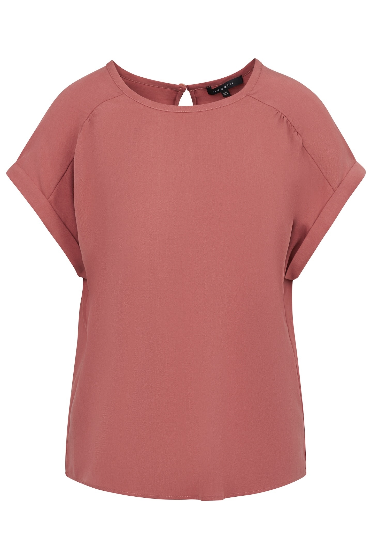 bugatti Blouse à manches courtes mit Rundhalsausschnitt