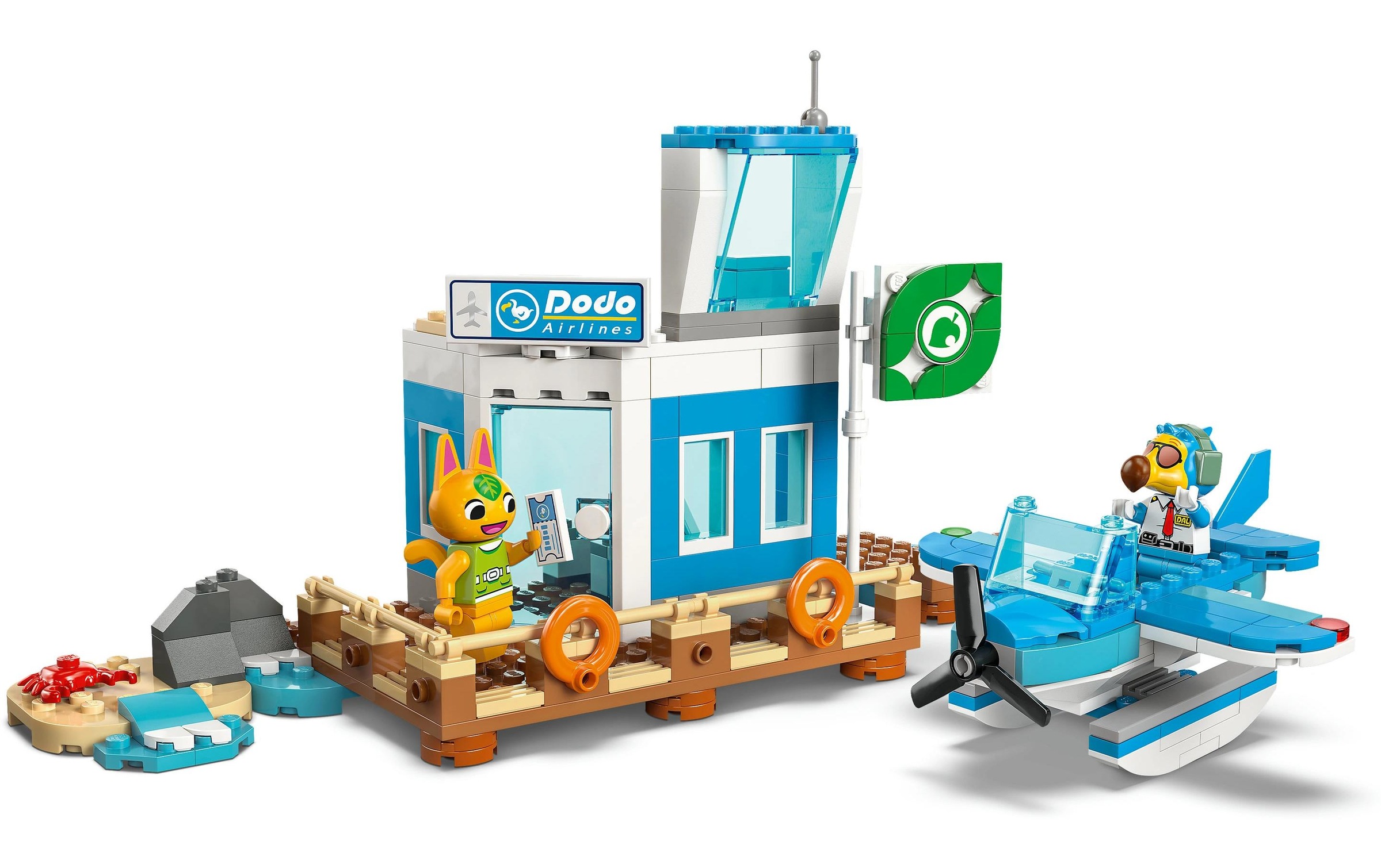 LEGO® Konstruktionsspielsteine »Animal Crossing Flieg mit Dodo Airlines 77051«, (292 St.)