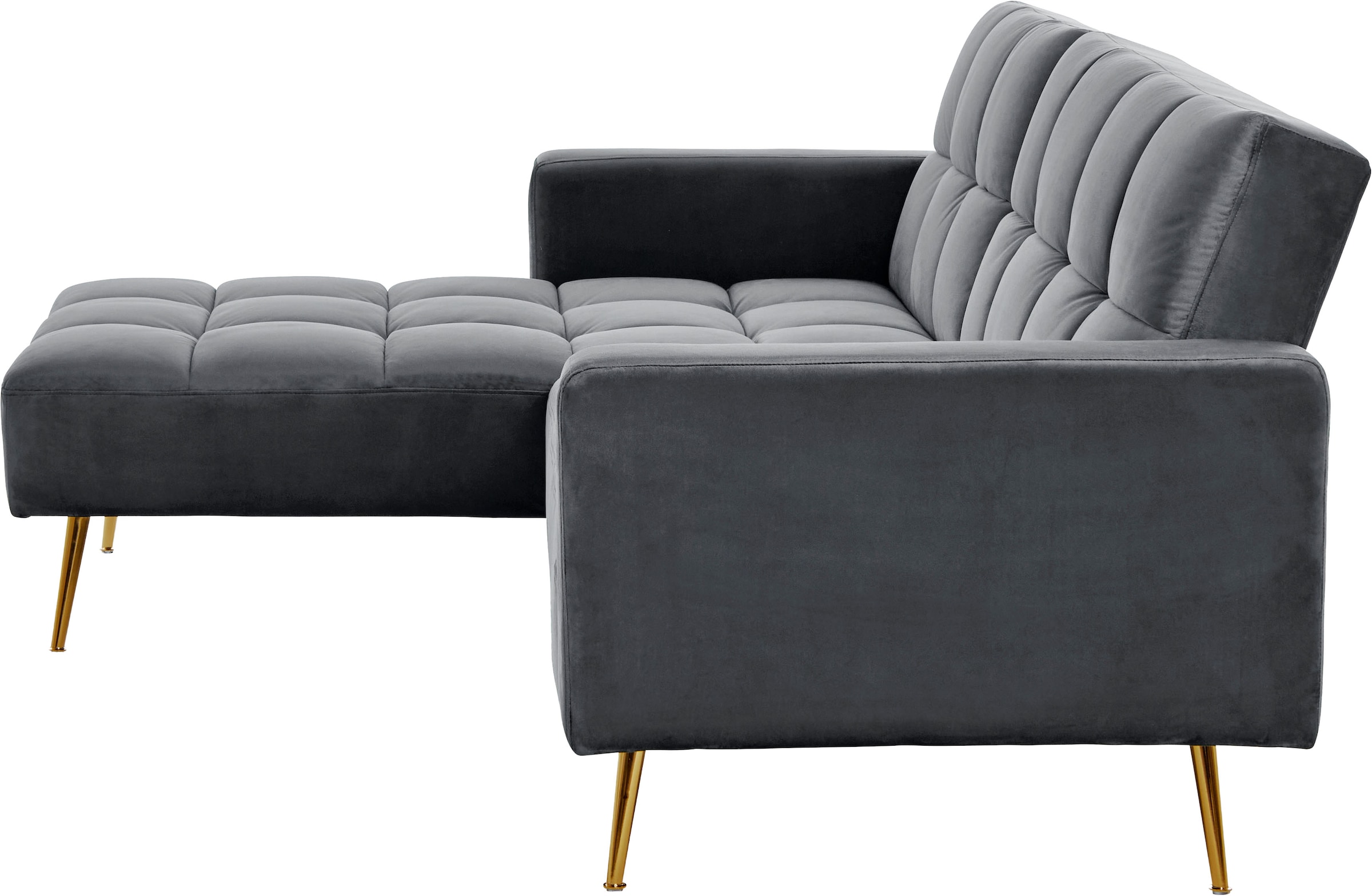 Jahnke Canapé d'angle »CHILLAX POSH CORNER« avec fonction couchage, montage réversible, 244 x 150 cm