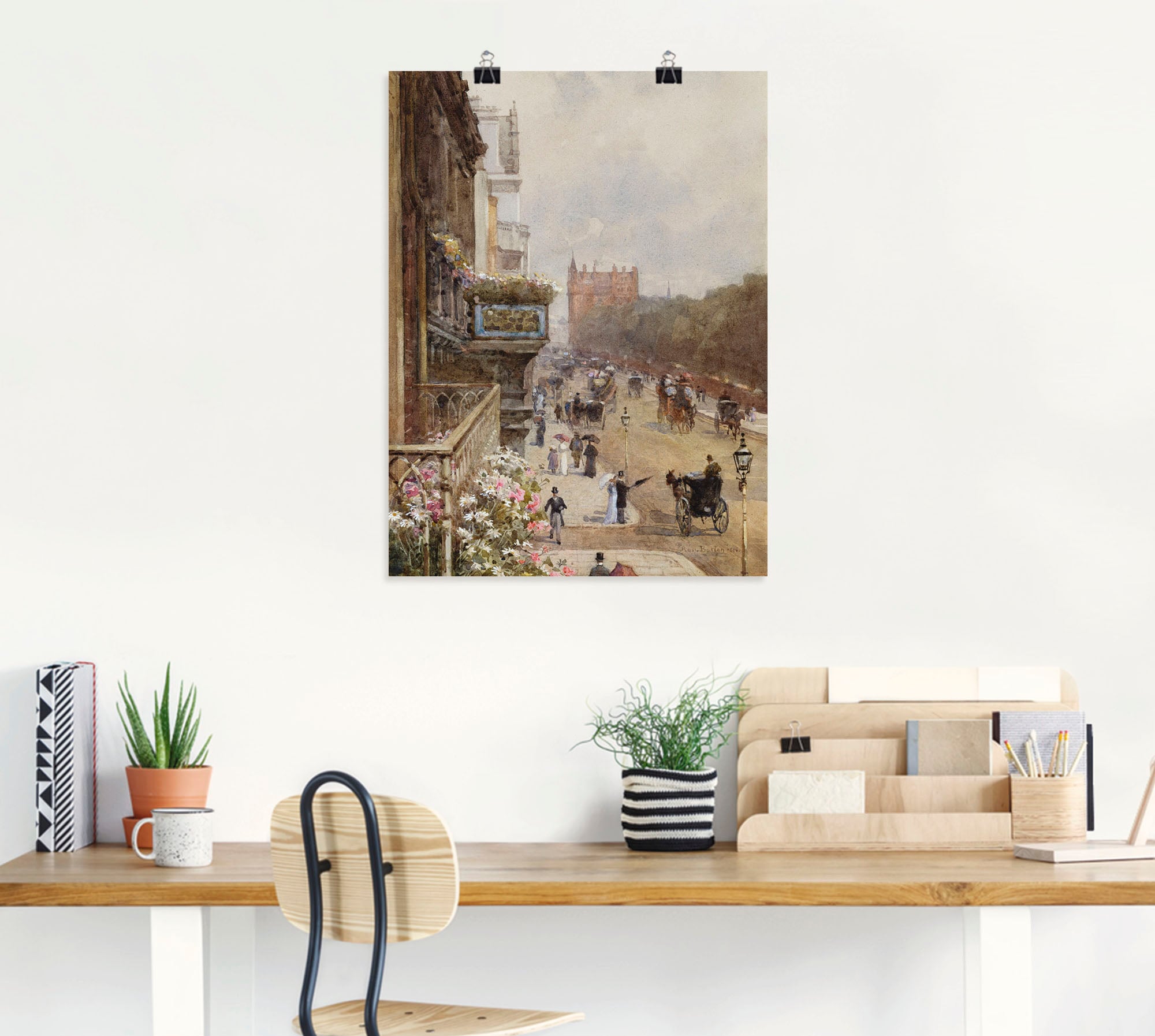 Artland Wandbild »Piccadilly, London. 1894«, Gruppen & Familien, (1 St.), als Leinwandbild, Poster in verschied. Grössen