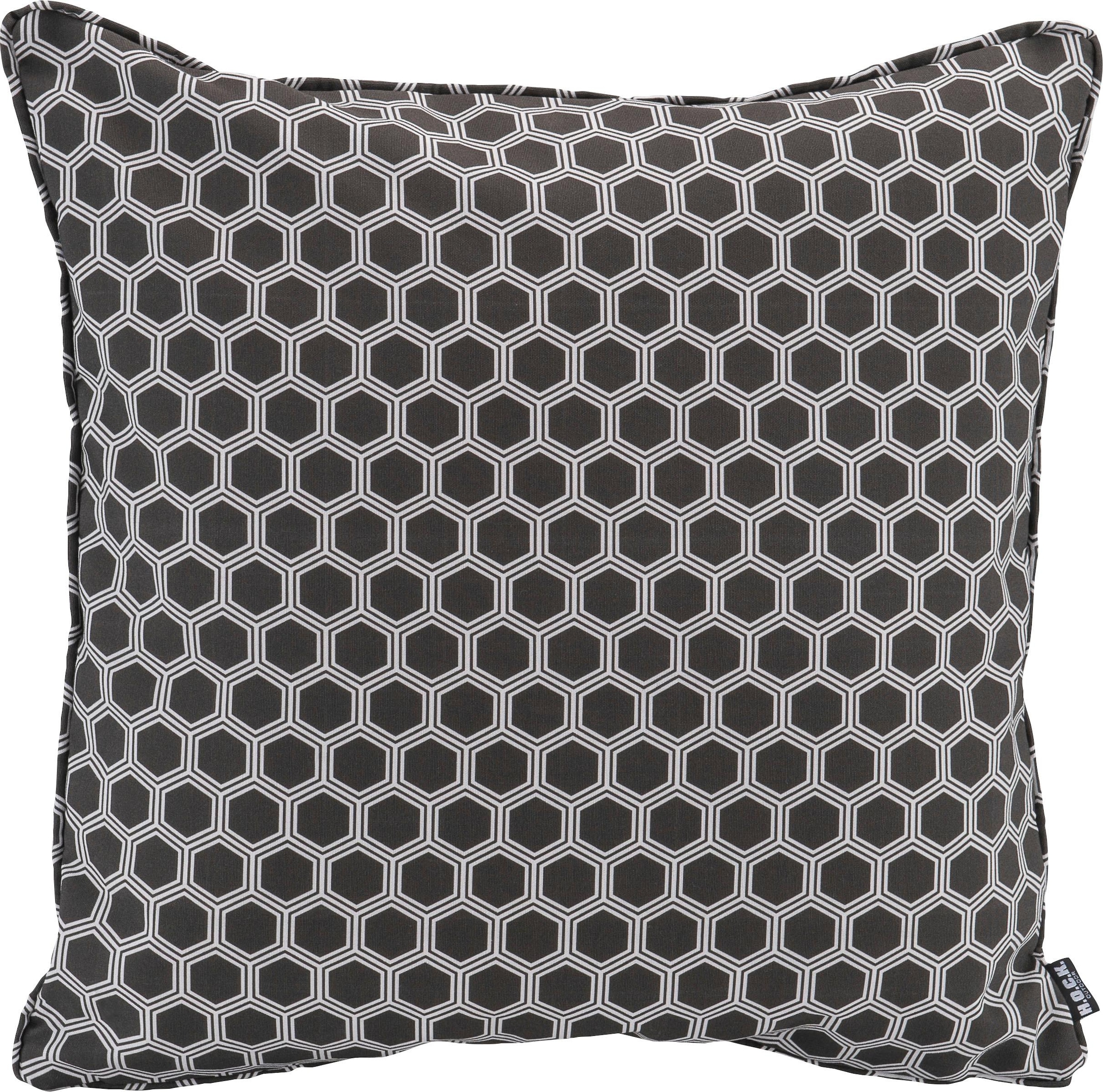 Image of H.O.C.K. Dekokissen "Geomy" mit Hexagon-Musterung, Kissenhülle mit Füllung, 1 Stück