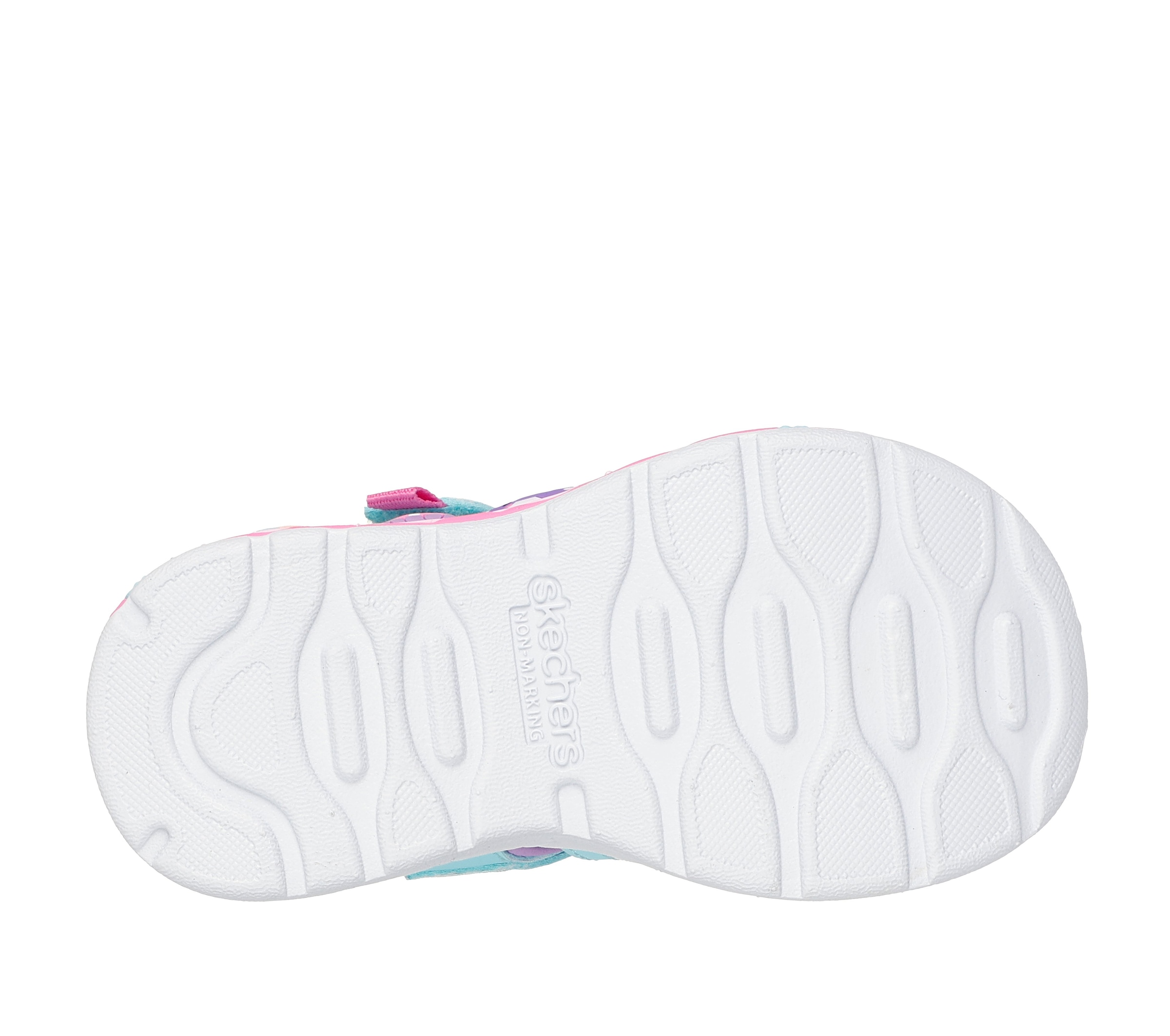 Skechers Sandale »PLAY SCENE SPLASH«  chaussure de bain avec semelle colorée, gabarit de taille à télécharger