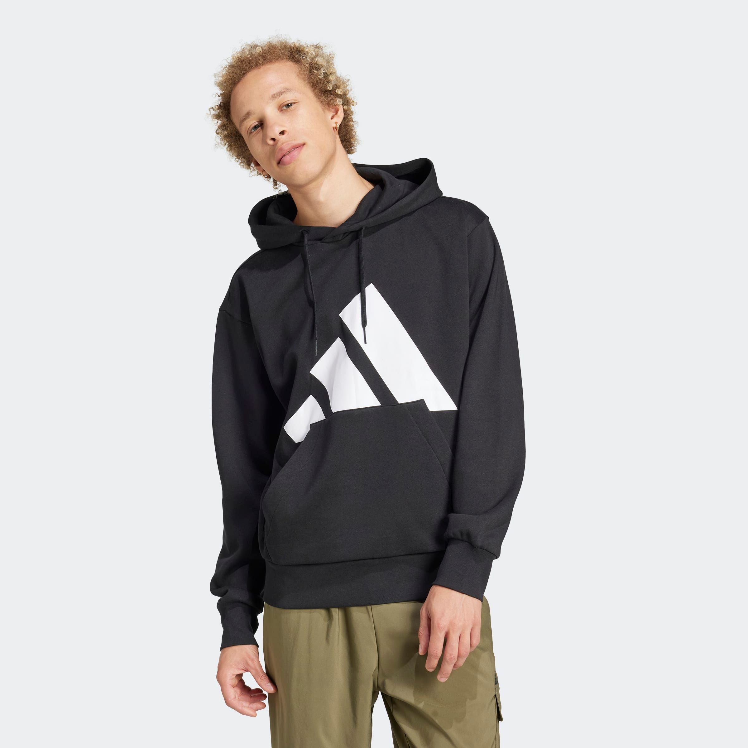 Image of adidas Sportswear Kapuzensweatshirt "ESSENTIALS BIG LOGO HOODIE", ohne Verschluss, mit Rippbündchen