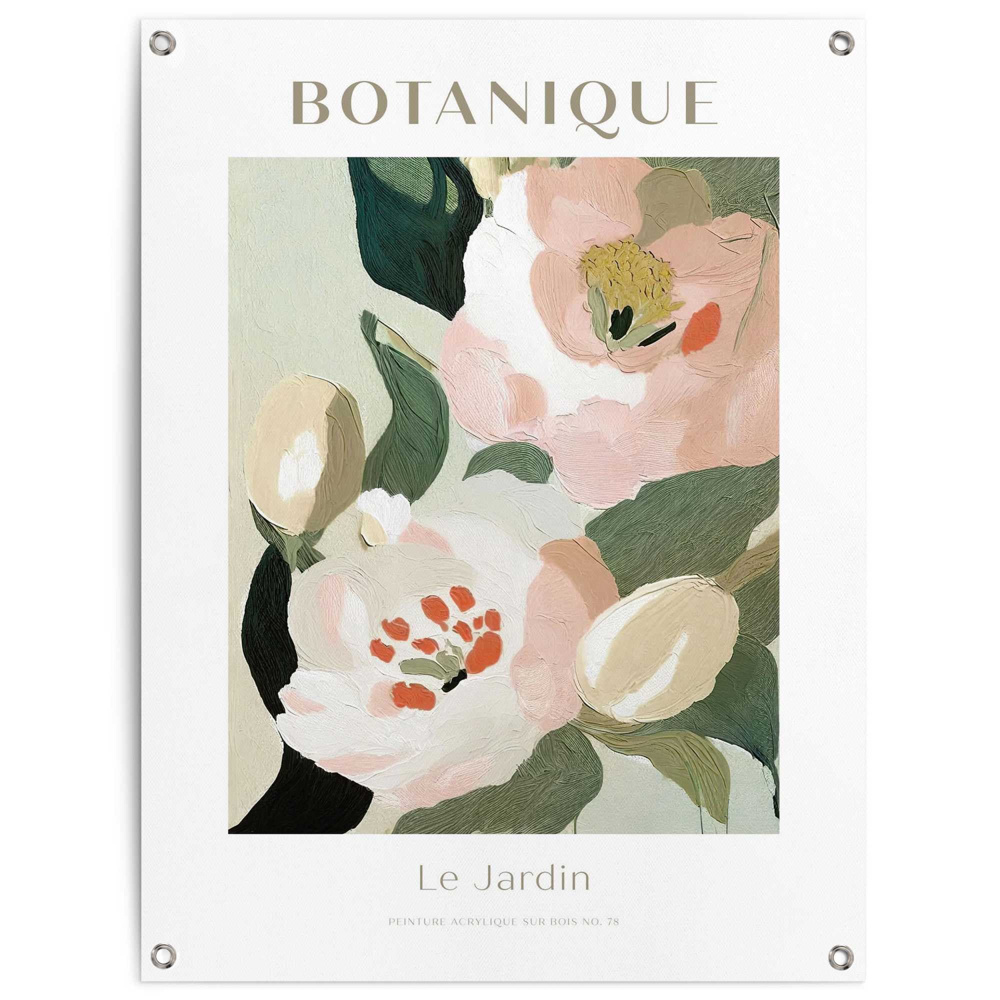 Image of Reinders Poster "Botanique" Garten - Leinwand - Blumen und Pflanzen - 60x80 cm