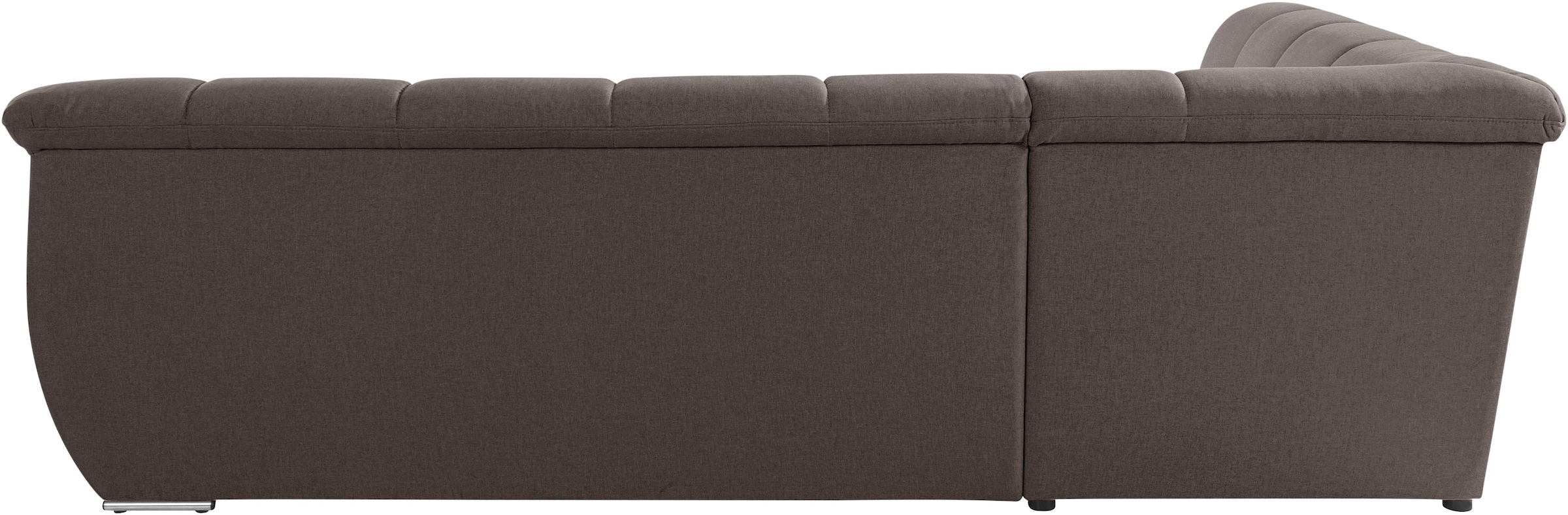 DOMO collection Ecksofa »Lagoa, moderne Sitzheftung, bequem und komfortabel, L-Form« wahlweise mit Bettfunktion, frei im Raum stellbar, grosse Farbvielfalt