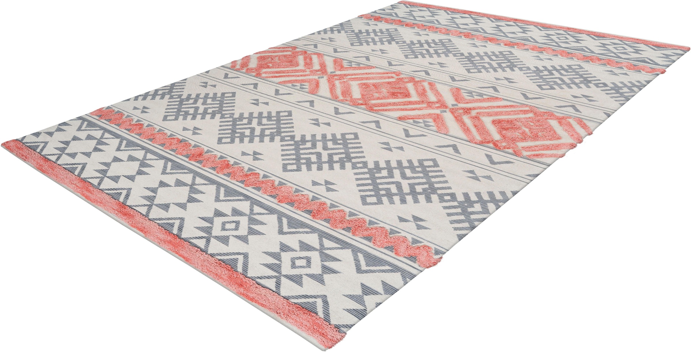 Image of calo-deluxe Teppich »Kibo 512«, rechteckig, 10 mm Höhe, Hoch-Tief-Struktur, Wohnzimmer bei Ackermann Versand Schweiz