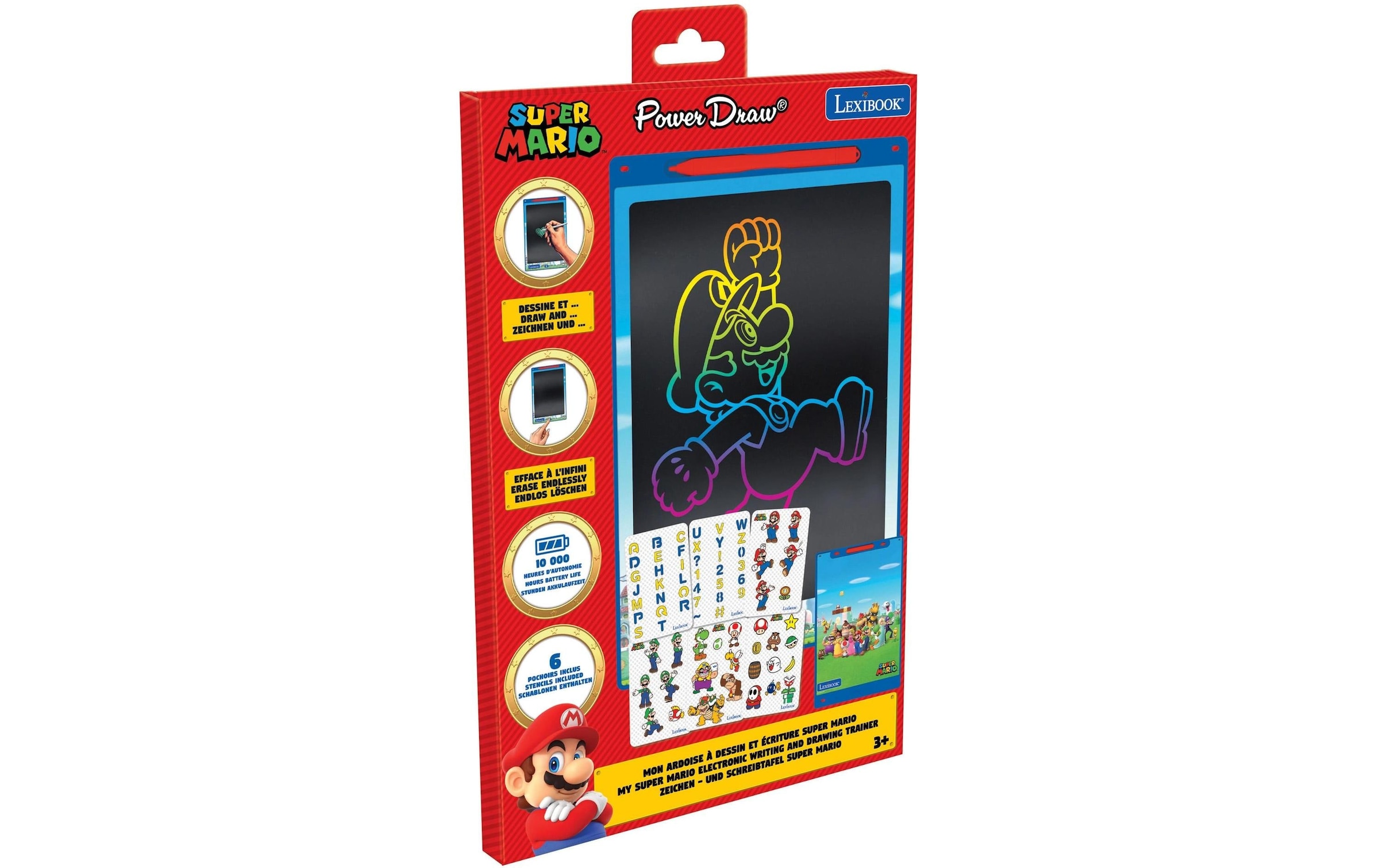 Lexibook® Tableau noir »Bluey 11 Super Mario«