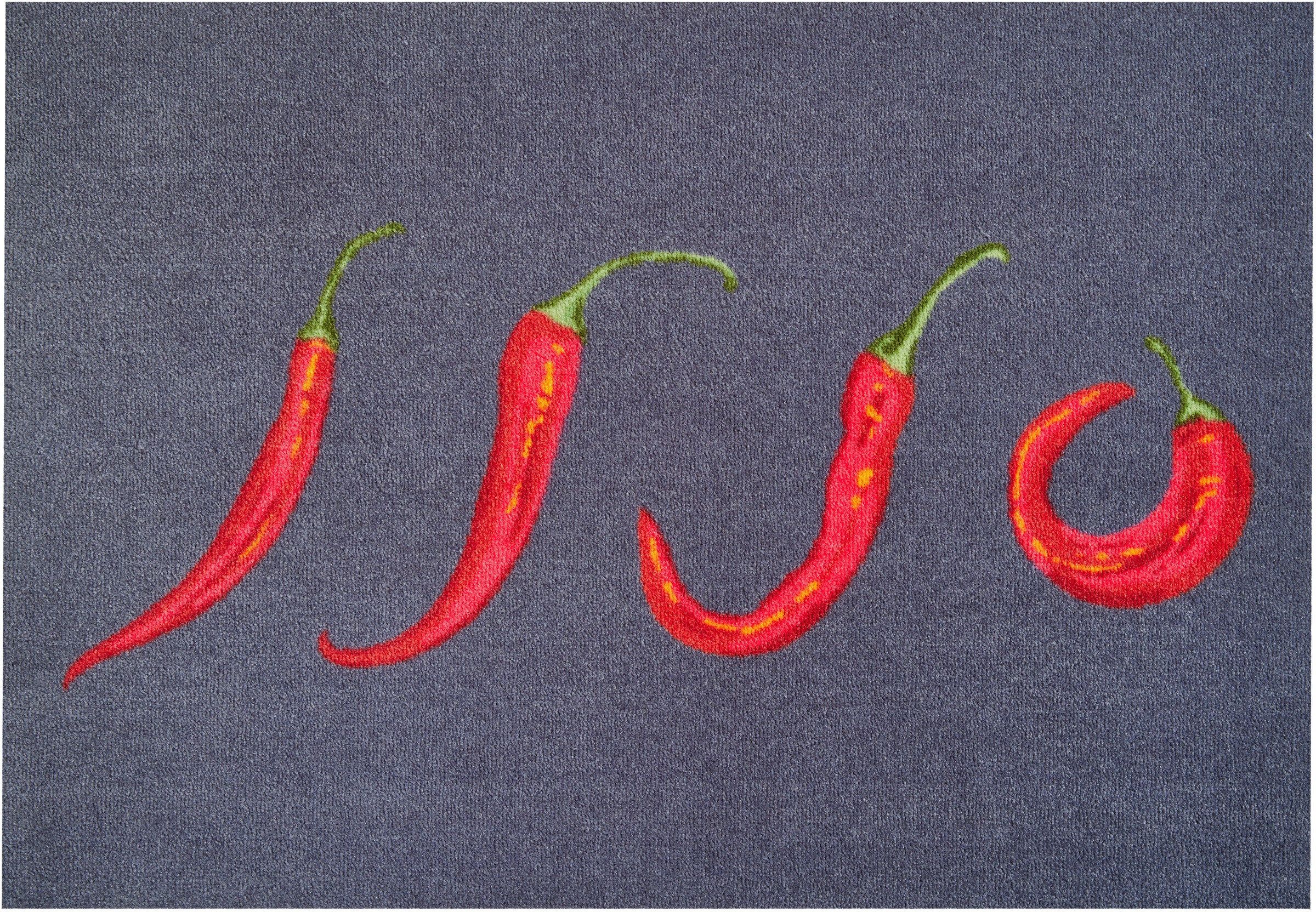 Image of Grund Fussmatte »Hot Chili«, rechteckig, 8 mm Höhe, Schmutzfangmatte, Motiv Chilis, In- und Outdoor geeignet, waschbar, ideal für den Eingang, Flur, Diele bei Ackermann Versand Schweiz