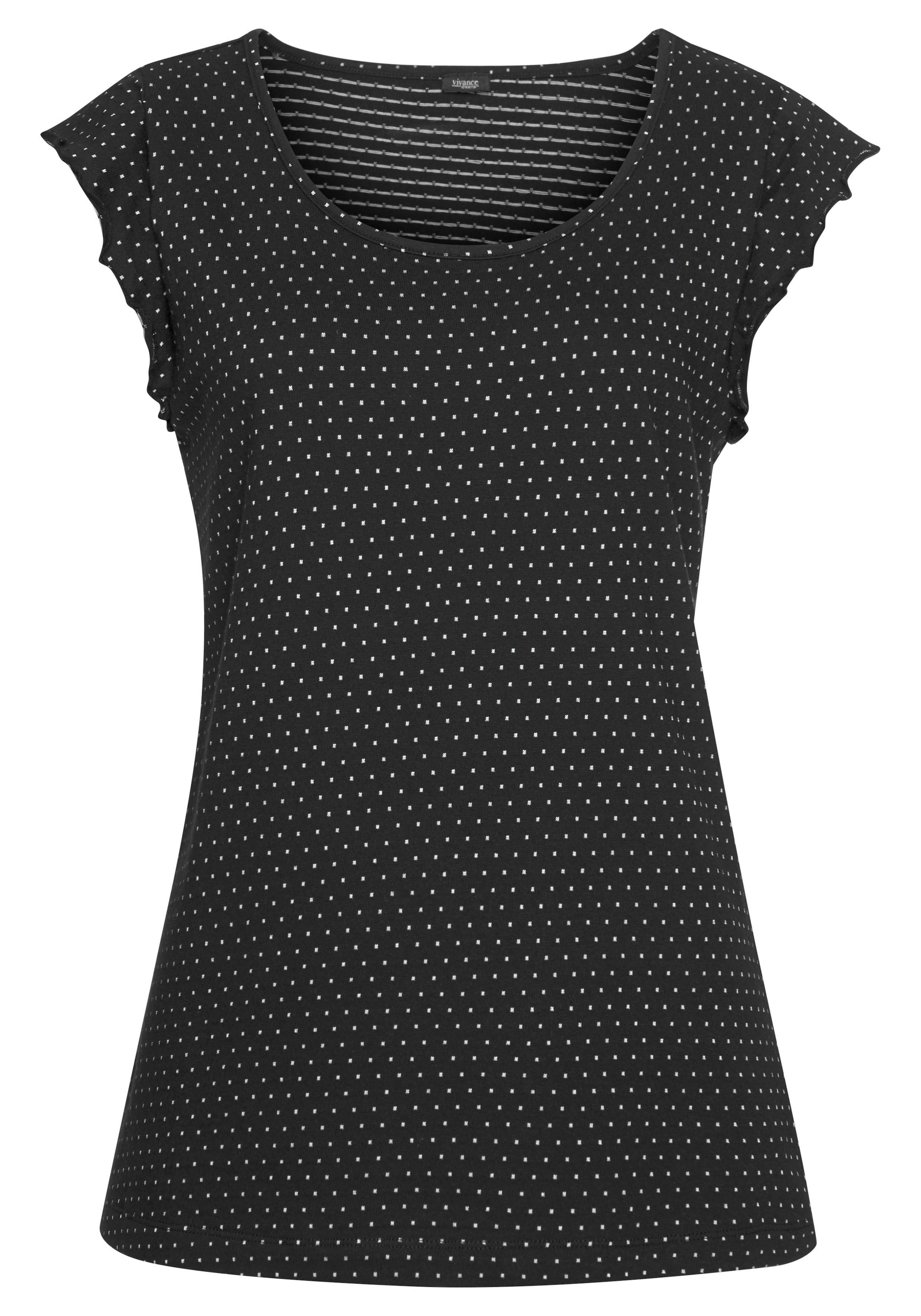 Vivance Dreams Shorty 2-teilig, 2 pièces mit Pünktchen- und Streifenmuster