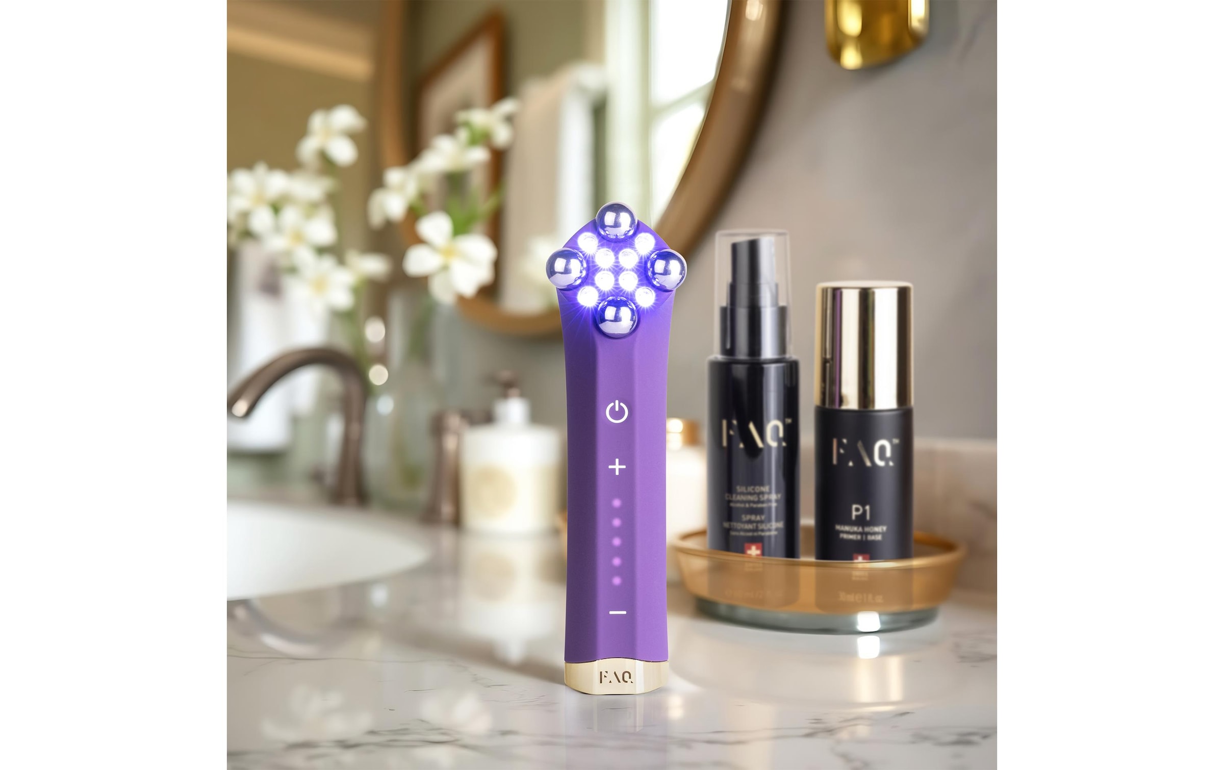 FOREO Anti-Aging-Gerät »FAQ 401« LED-Tonungsgerät mit Mikrostrom und T-Sonic Massage