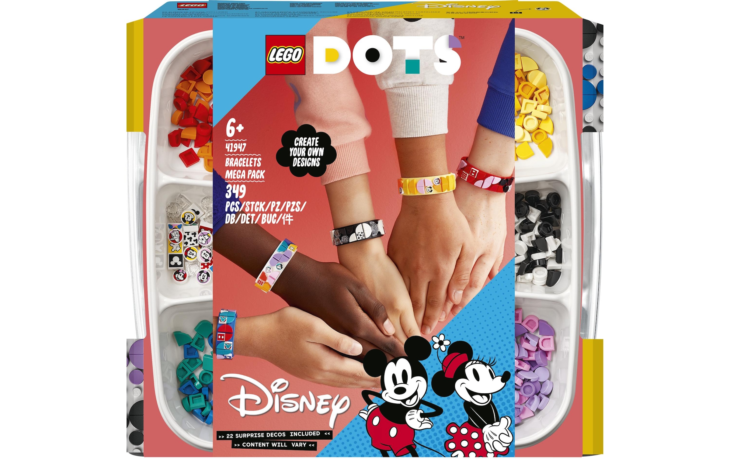 Image of LEGO® Konstruktionsspielsteine »LEGO DOTS Mickys Armband-Kreativse«, (349 St.) bei Ackermann Versand Schweiz