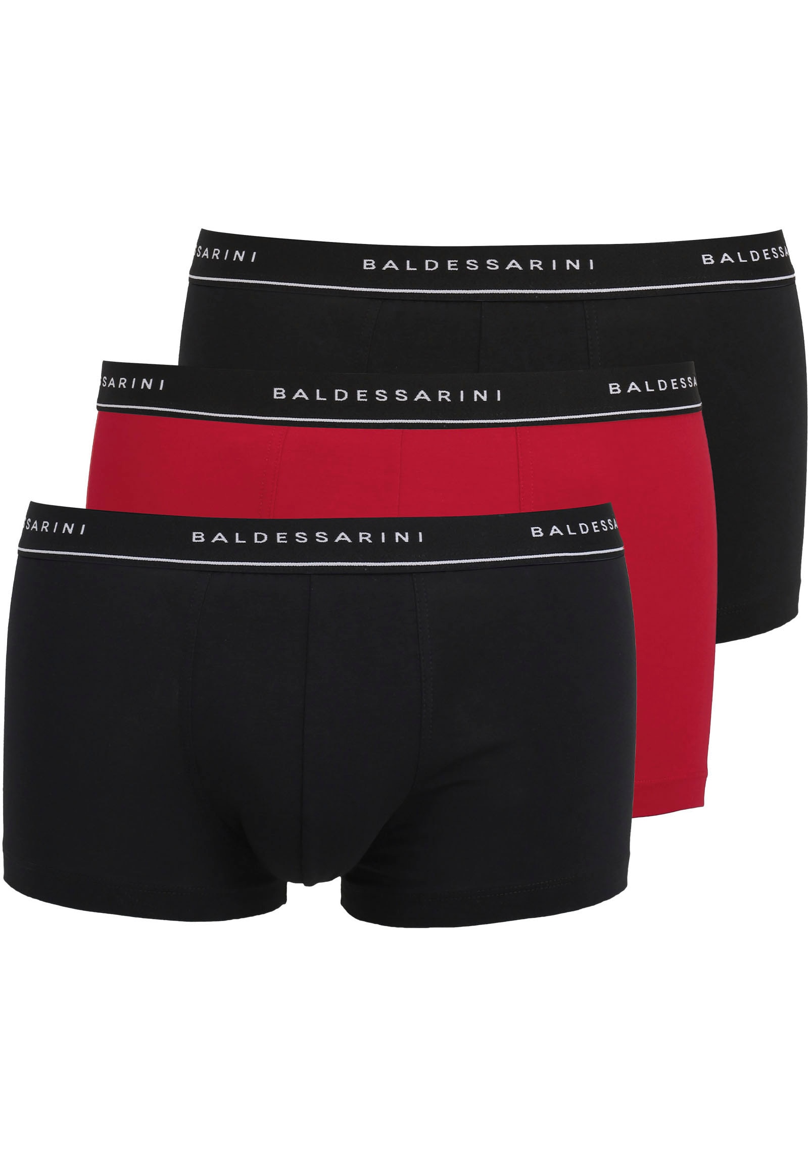 BALDESSARINI Boxer »Short Pants«, (3er-Pack), mit Logo-Bund