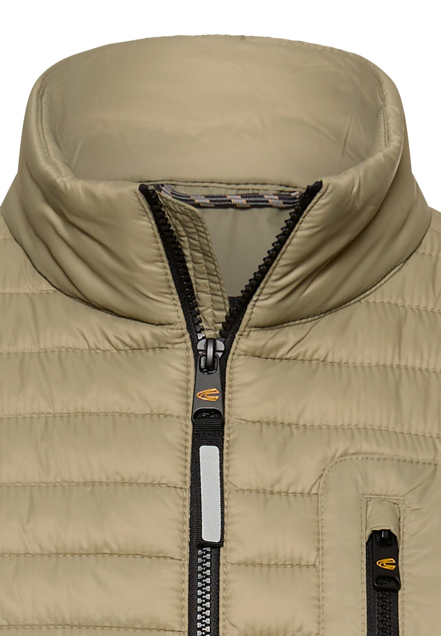 camel active Gilet matelassé mit Stehkragen und Reissverschluss