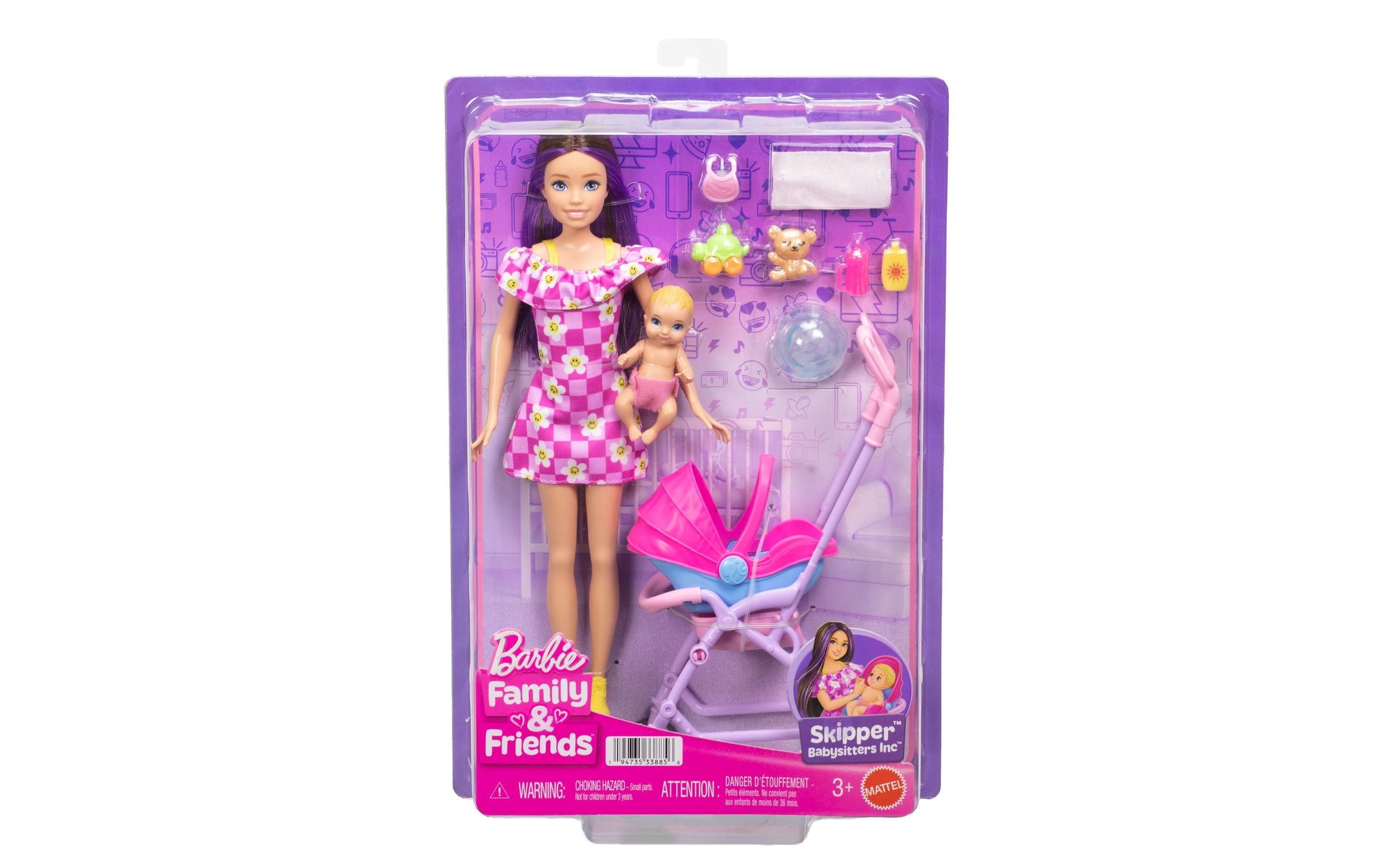Barbie Monde de jeu »Barbie "Skipper Babysitters Inc." Kinderwagen Spielset«