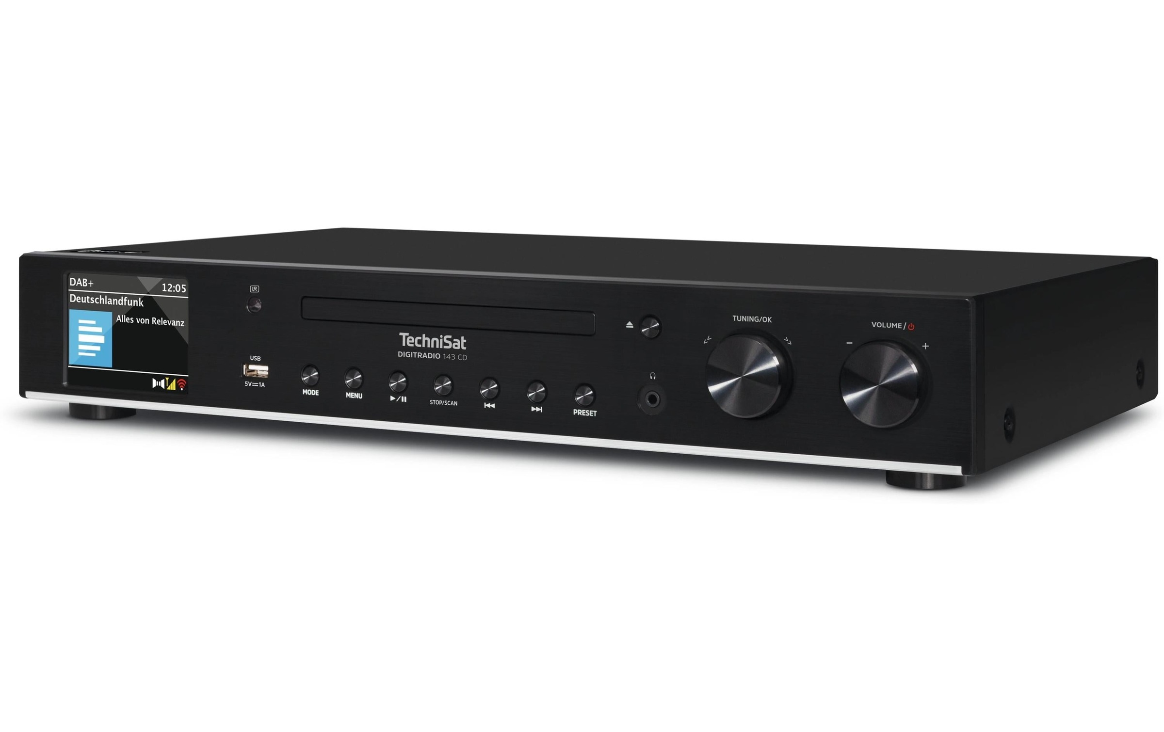 Image of TechniSat Digitalradio (DAB+) "DigitRadio 143 CD V3" ( Digitalradio (DAB+) FM-Tuner Internetradio )