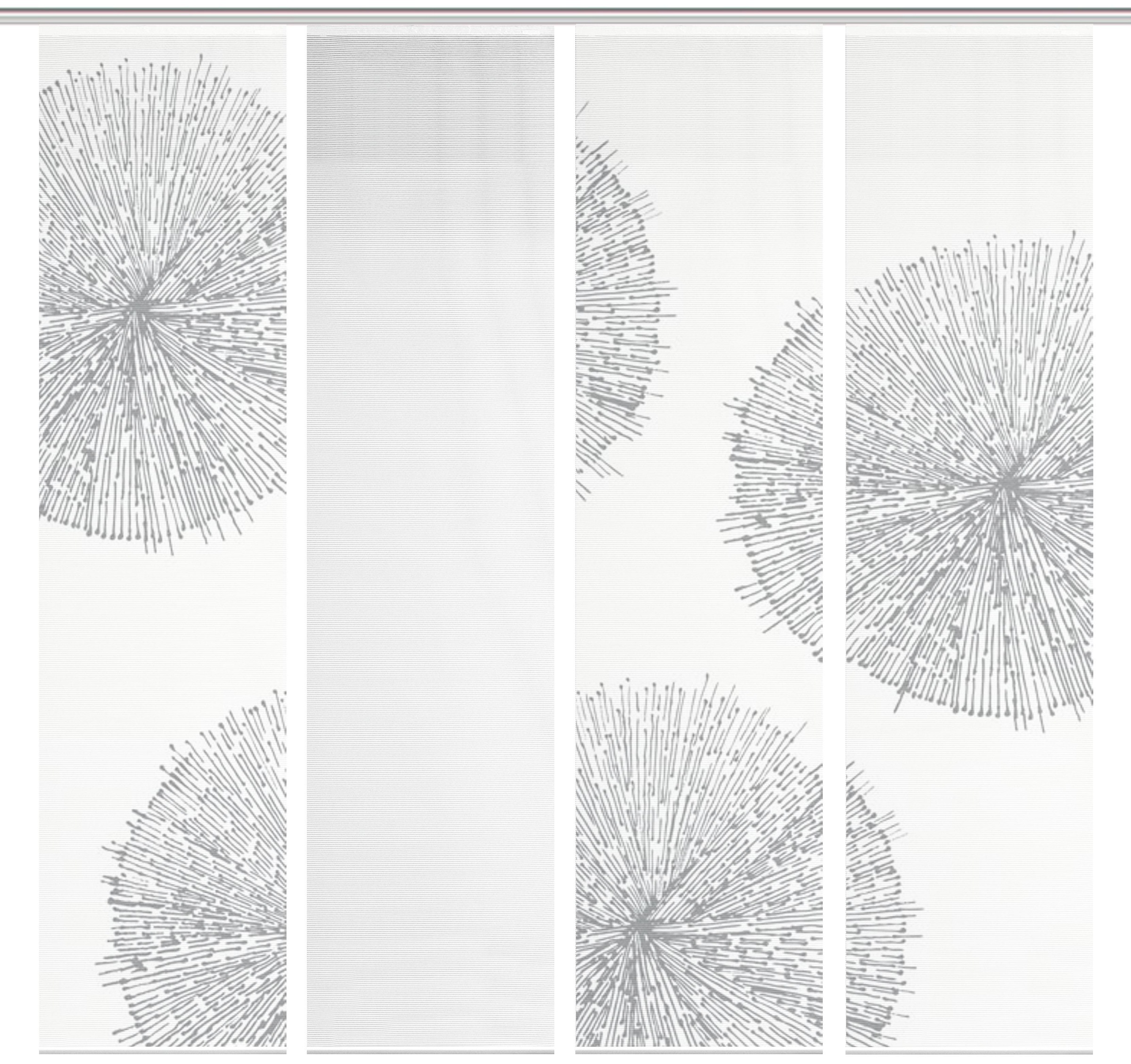 Image of Vision S Schiebegardine »4ER SET CRESTON«, (4 St.), HxB: 260x60, Schiebevorhang 4er Set Digitaldruck bei Ackermann Versand Schweiz