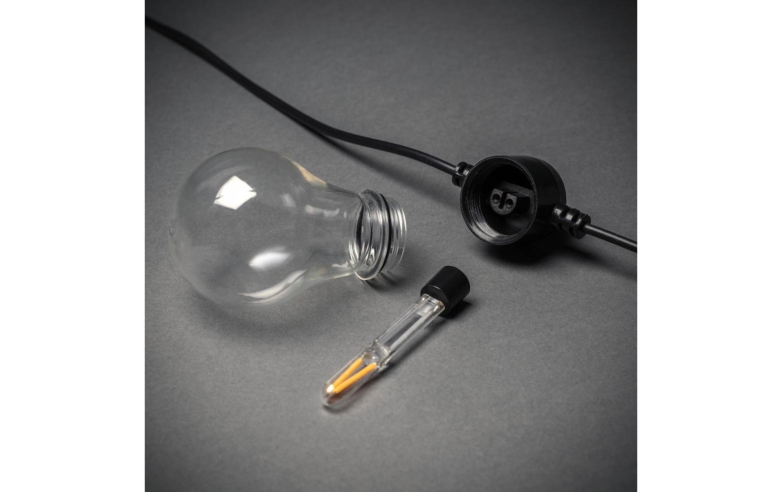 KONSTSMIDE Lichterkette »Solar 2341 10 LEDs Transparent«, 10 St.-flammig