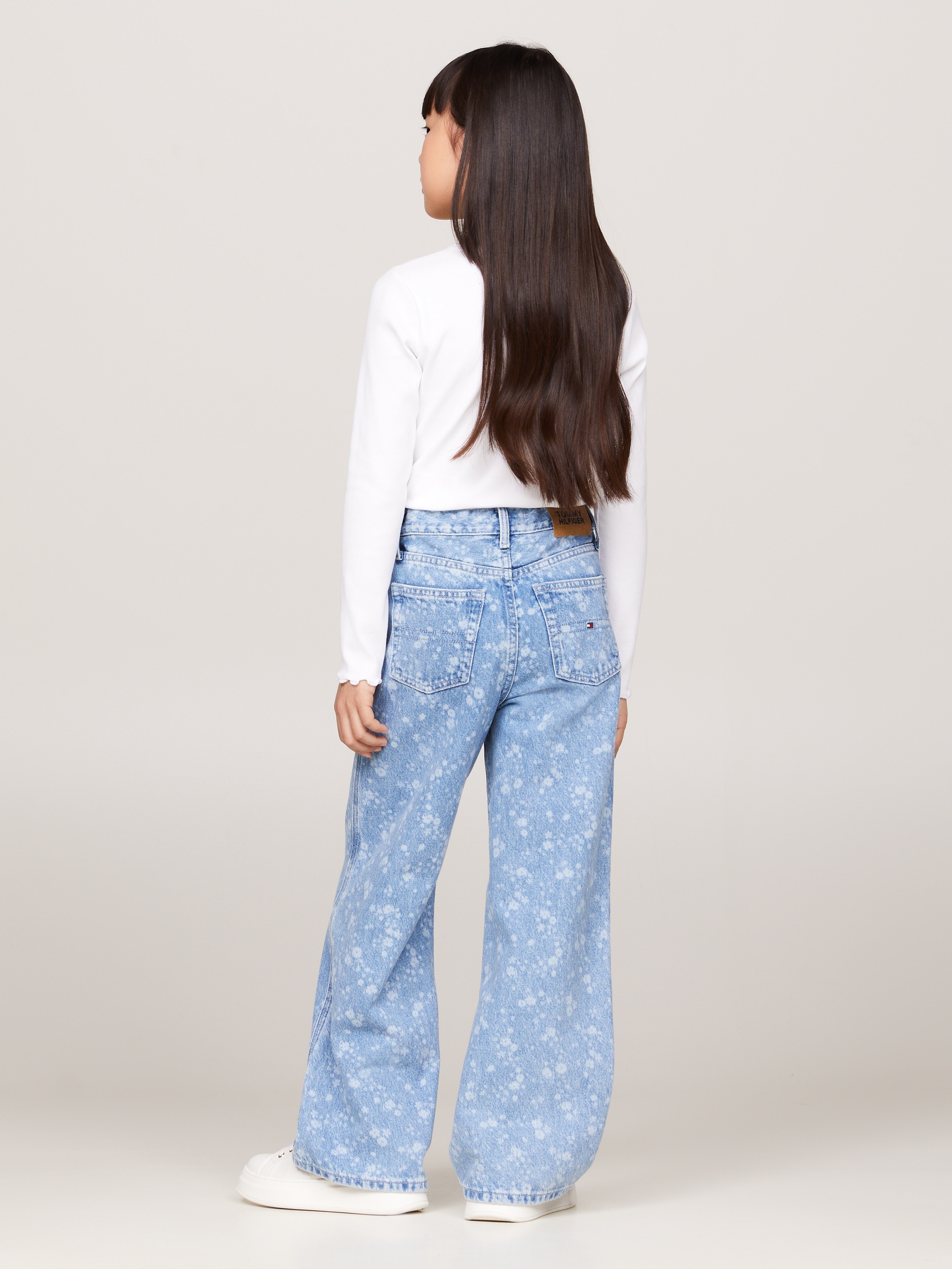 Tommy Hilfiger Straight-Jeans »MABEL FLOWER DENIM«, Kinder bis 16 Jahre im 5-Pocket-Style