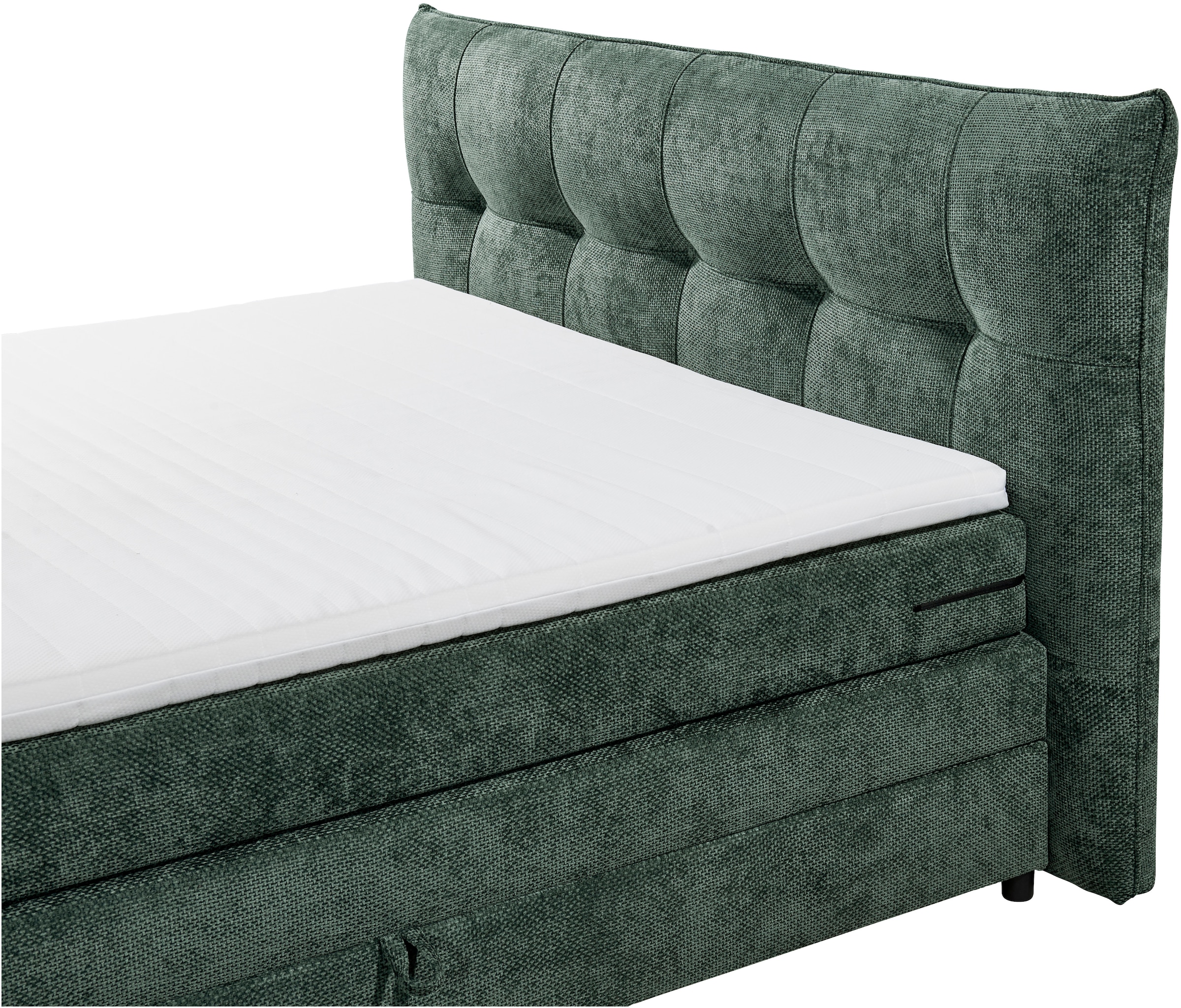 ED EXCITING DESIGN Boxspringbett »Gallina« mit Bettkasten, inkl. Topper