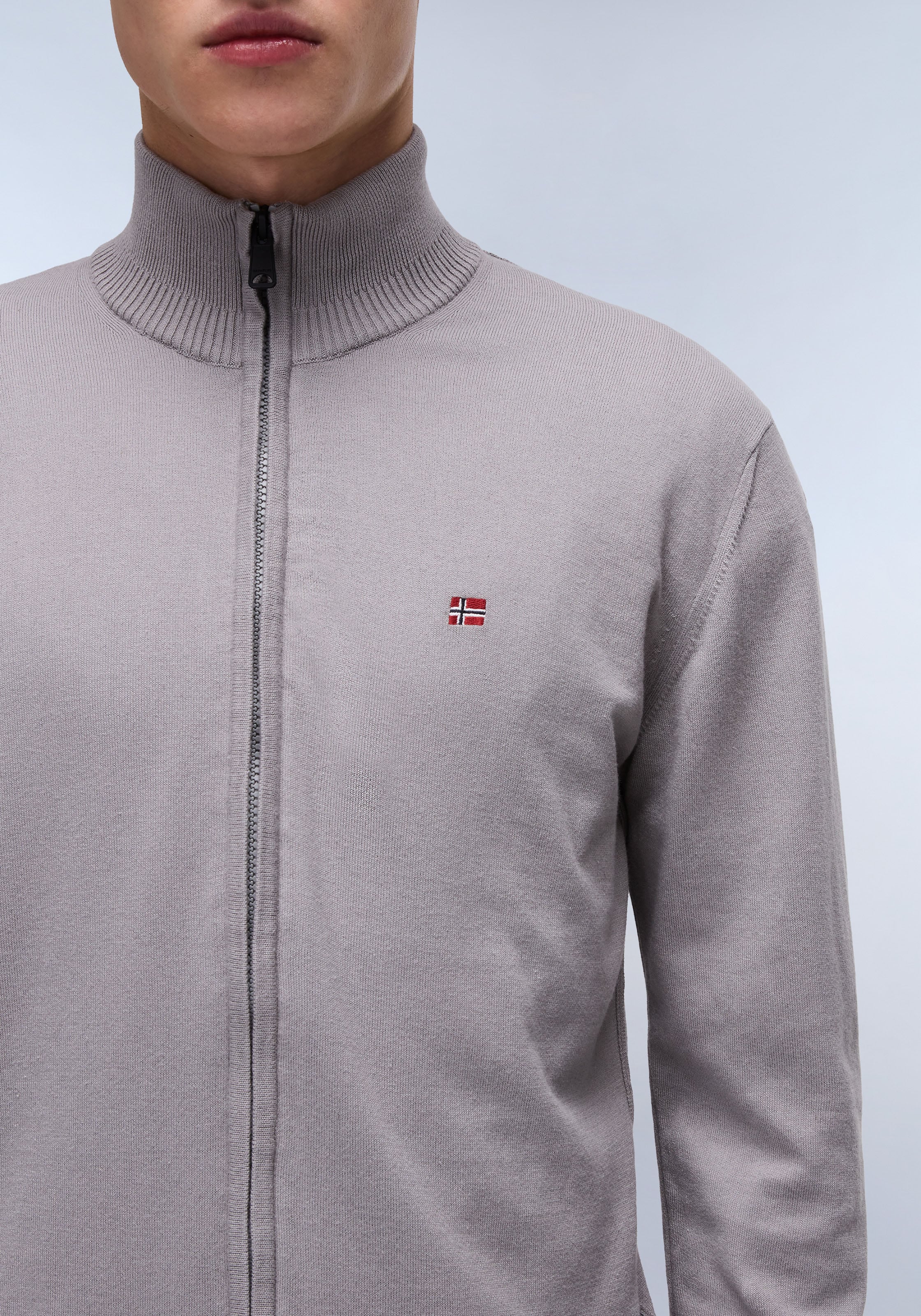 Napapijri Strickjacke »DECATUR FZ 3«, Mit Rundhalsausschnitt