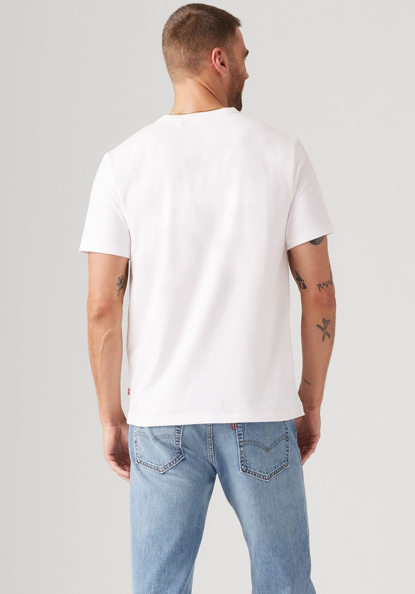 Levi's® Henleyshirt mit Logo Stickerei
