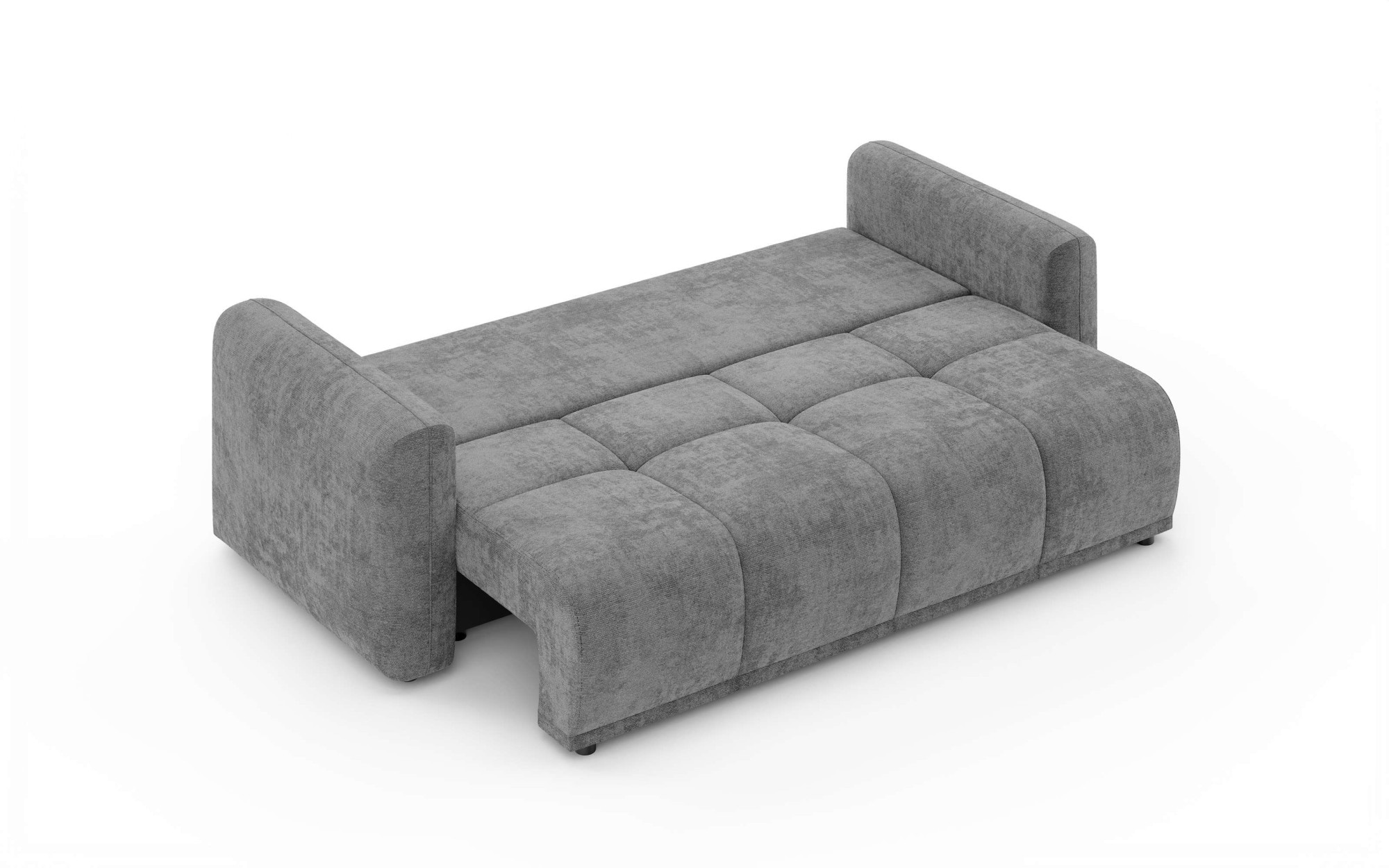 GOODproduct 3-places »LOXXA Schlafsofa mit Bettkasten, komfortables Sitzgefühl, Breite 241cm« Liegefläche 150x192cm, inklusive Rückenkissen, moderne Steppung