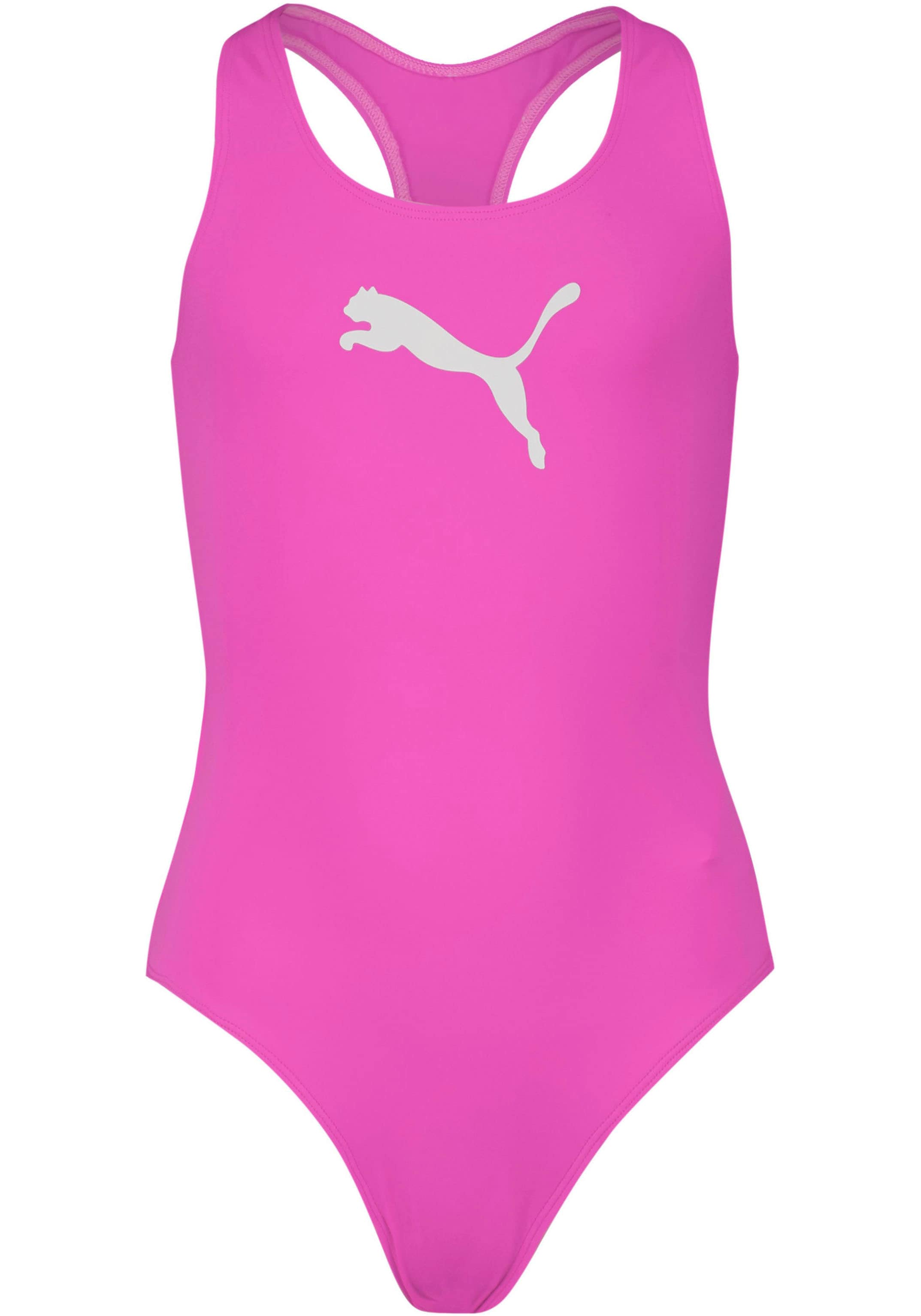 PUMA Badeanzug, Mädchen-Schwimmanzug in Racerback-Passform