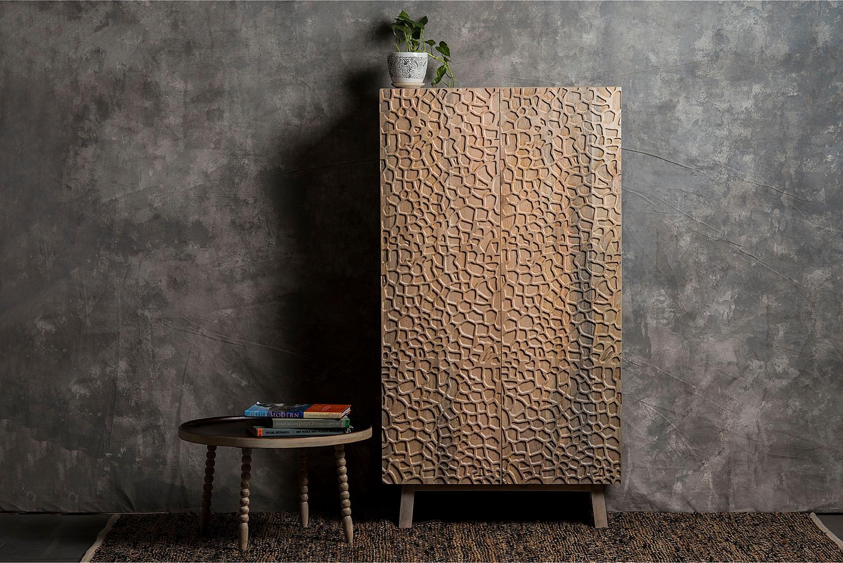 Image of Home affaire Sideboard »Groveland«, landschaftsähnliche Holzschnitte auf den Türen, Höhe 140 cm bei Ackermann Versand Schweiz