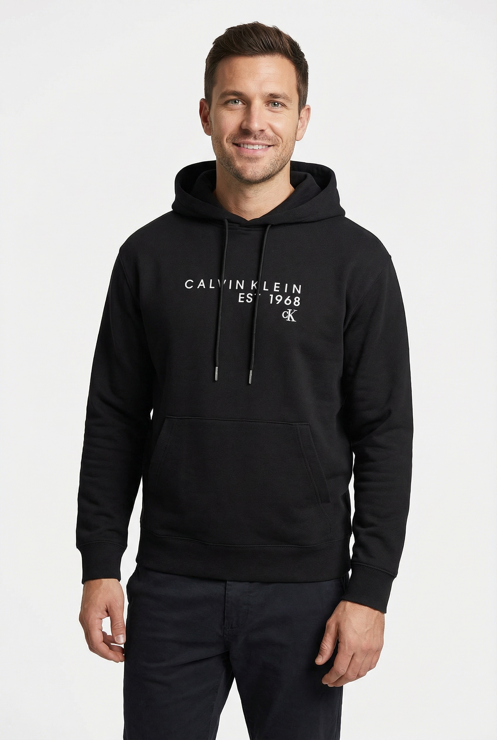 Image of Calvin Klein Jeans Kapuzensweatshirt "CALVIN 1968 GRAPHIC", Regular fit mit Kapuze mit Kordelzug