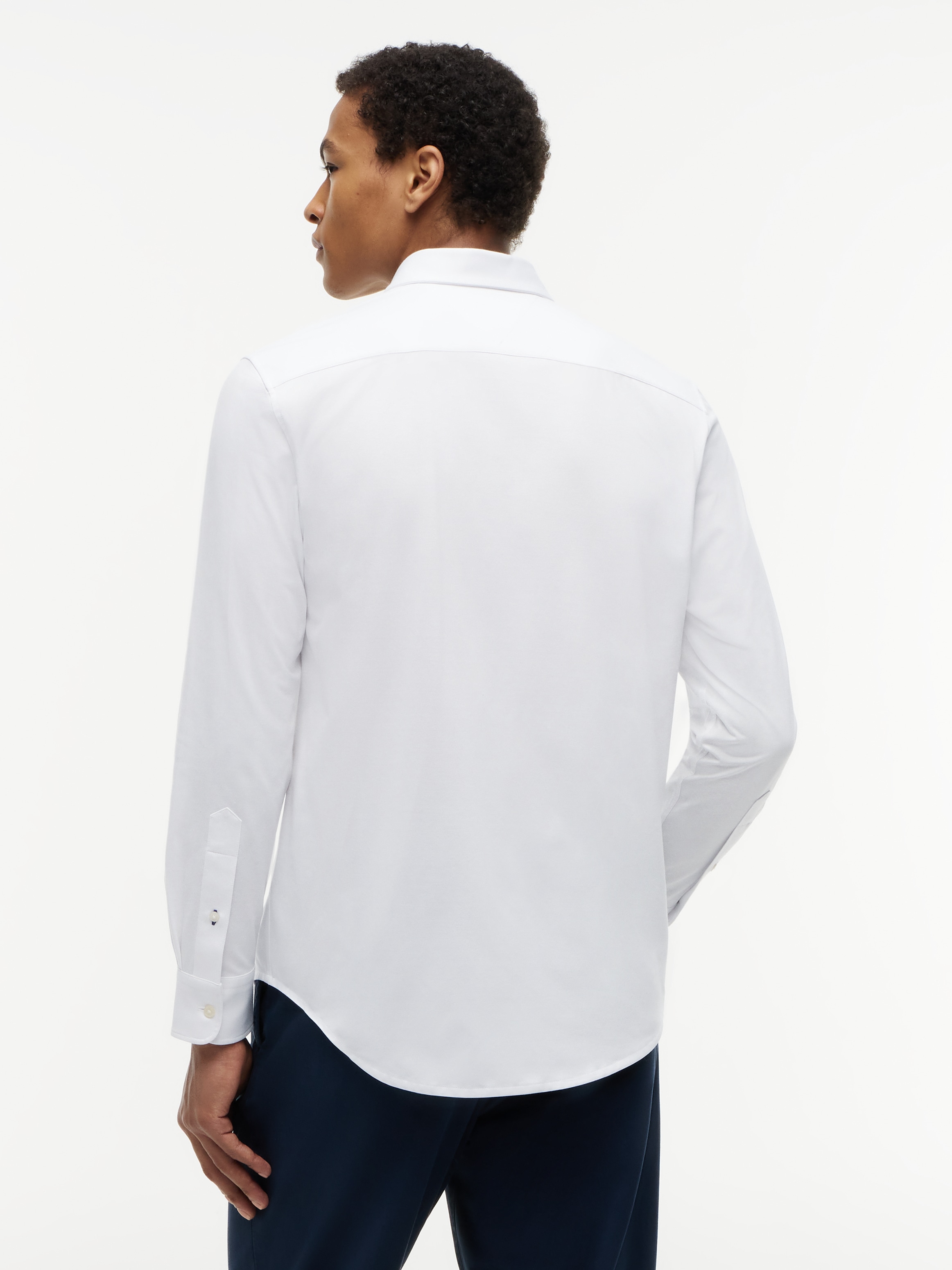 Tommy Hilfiger Chemise à manches longues »PERFORMANCE PIQUE OXFORD« Coupe droite piqué performance Oxford décontracté