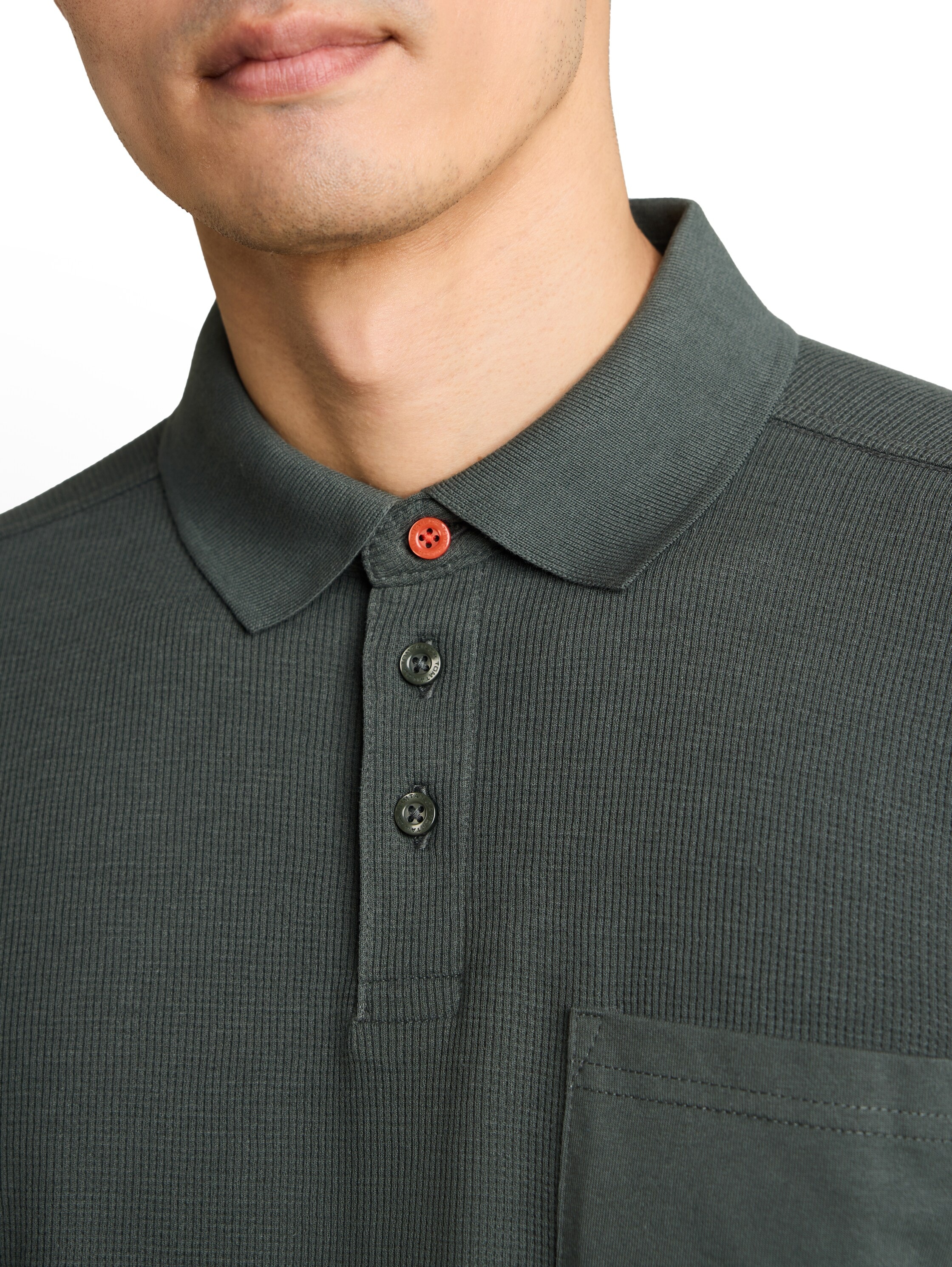 TOM TAILOR Poloshirt Sommer-Poloshirt mit Knopfleiste